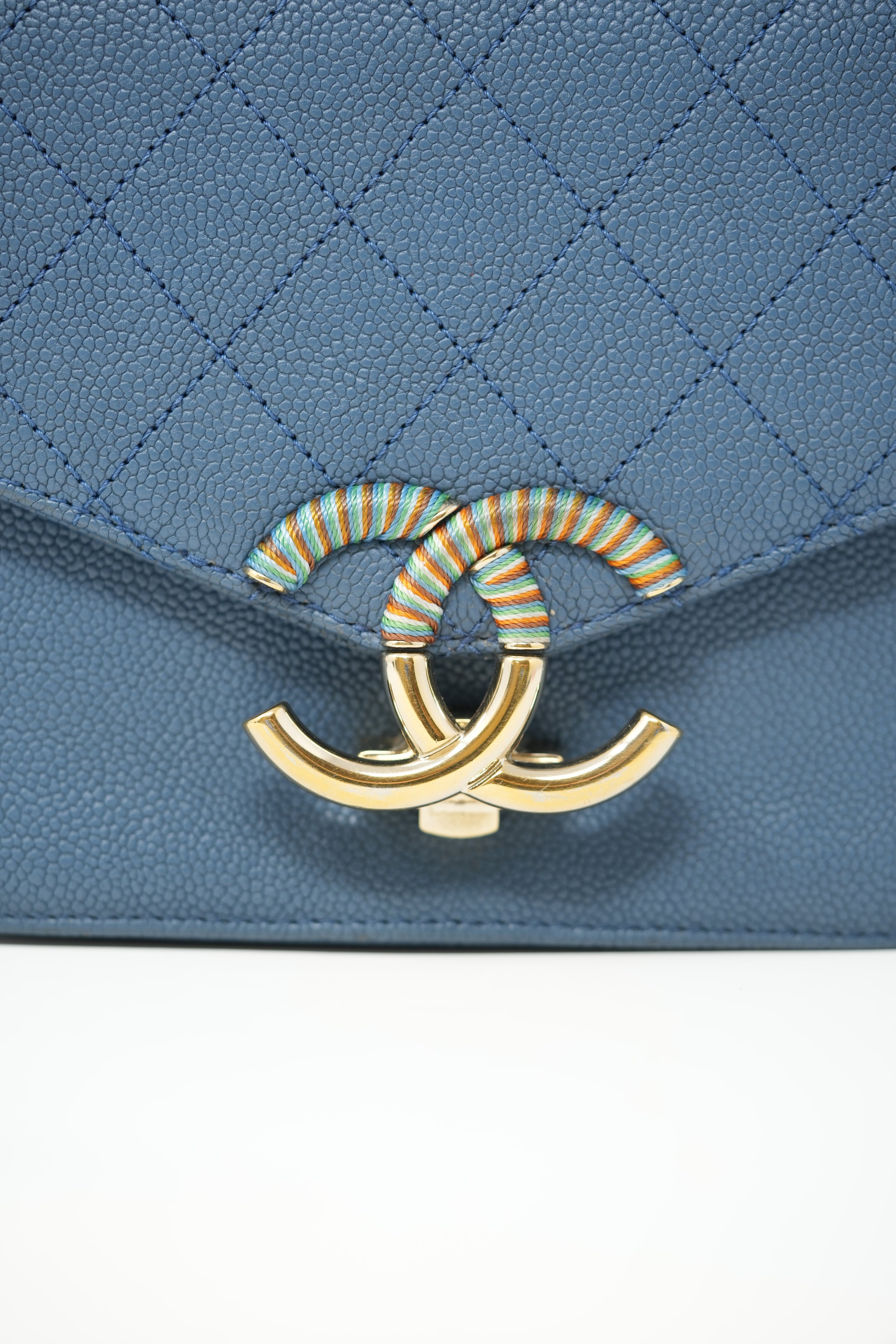 Pre-Owned Chanel Cuba Top Handle Flap Bag