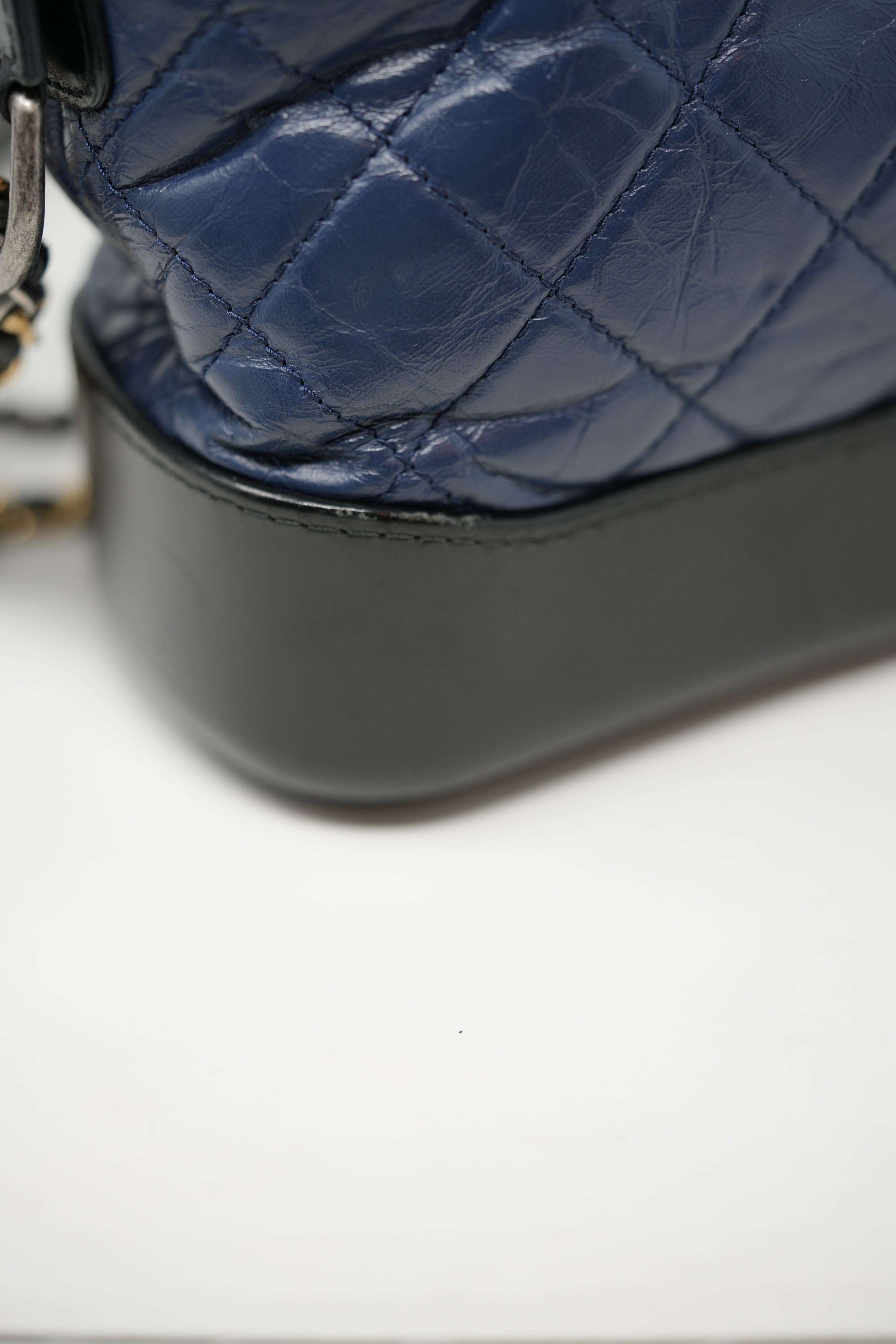 Pre-owned Chanel Small Navy/Black Gabrielle Hobo Bag