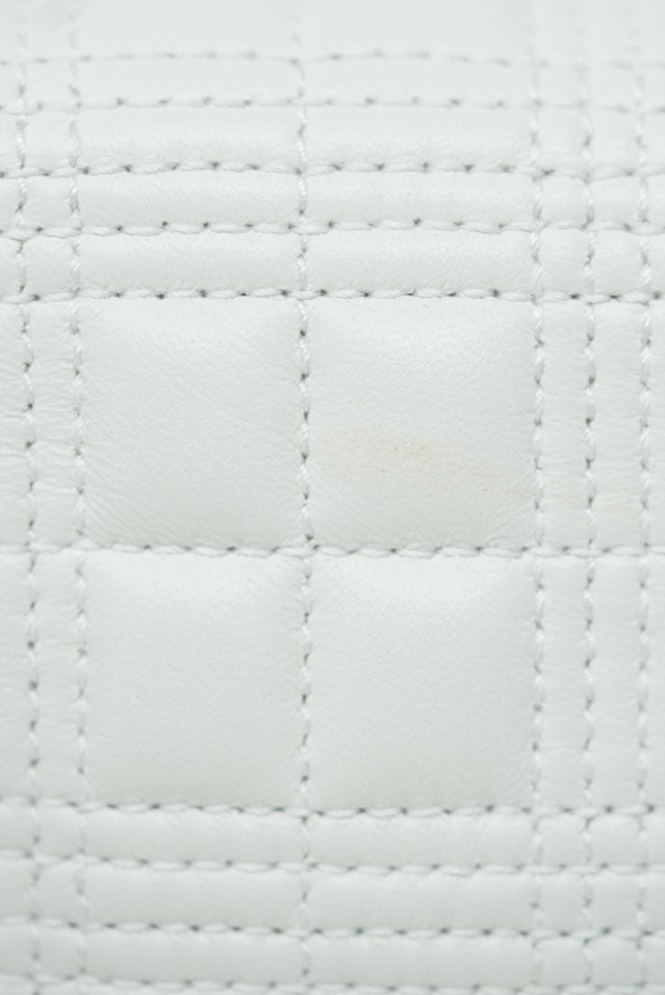 Burberry White Leather Lola Shoulder Bag