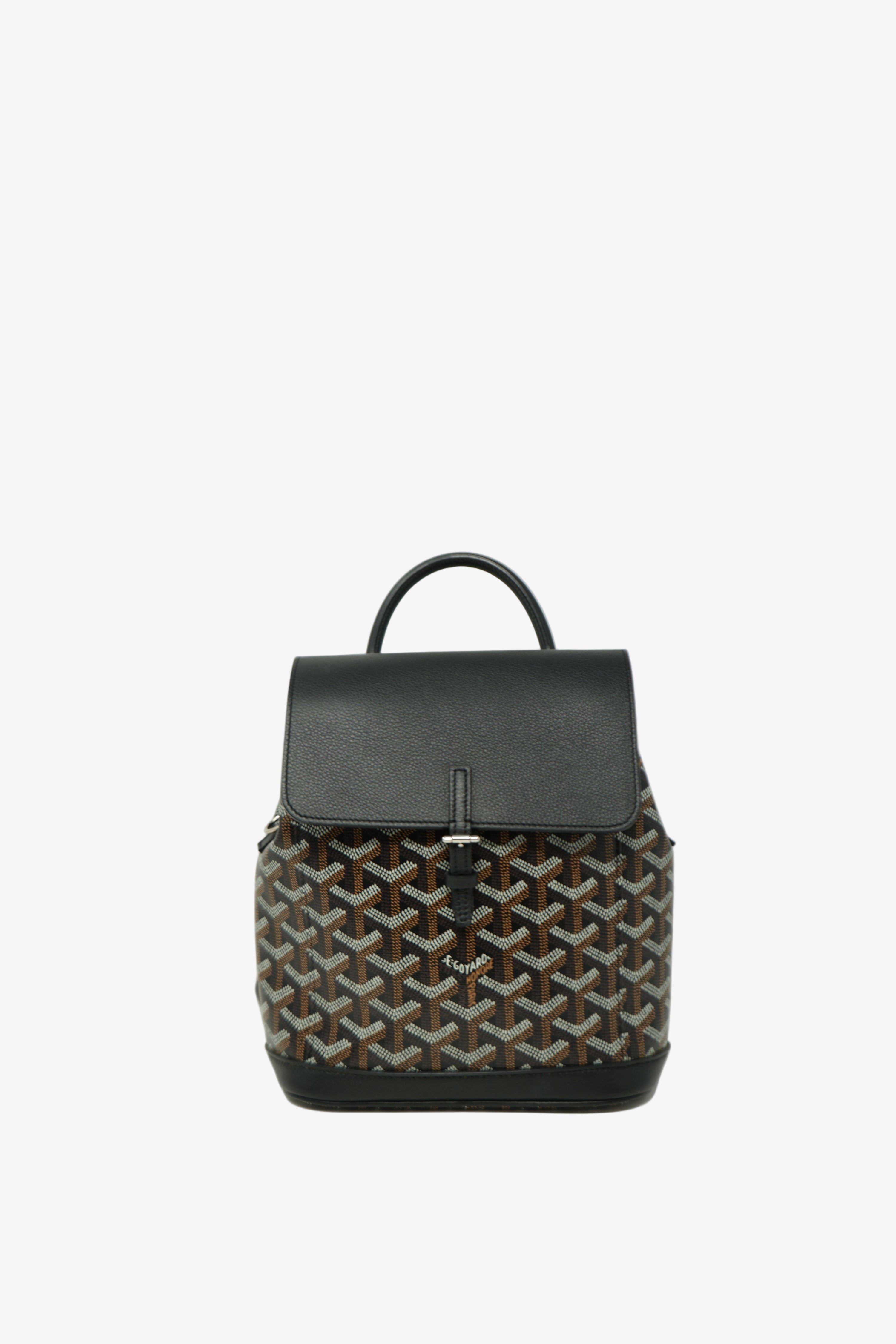 Goyard Goyardine Calfskin Mini Alpin Backpack Black