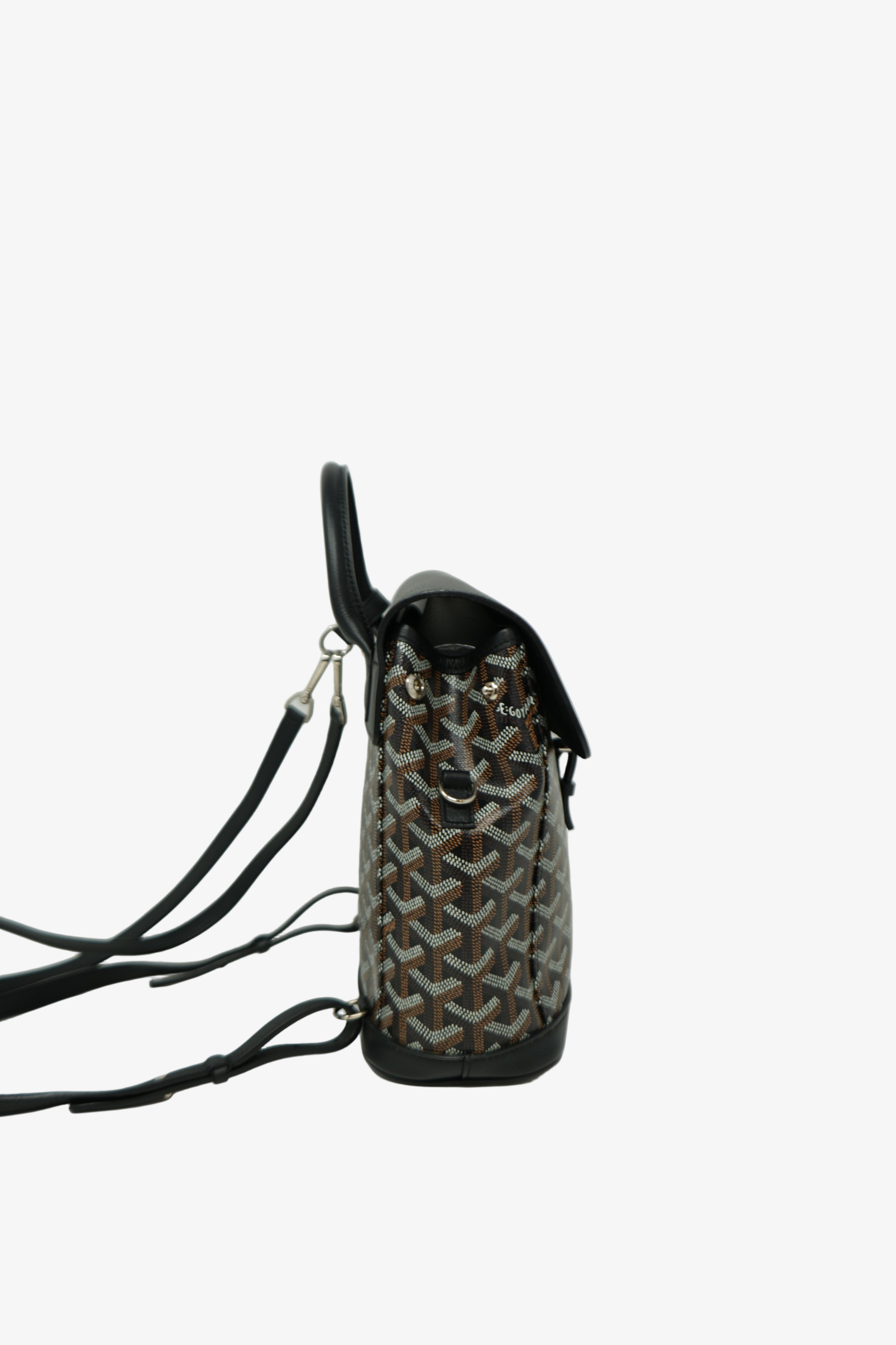 Goyard Goyardine Calfskin Mini Alpin Backpack Black