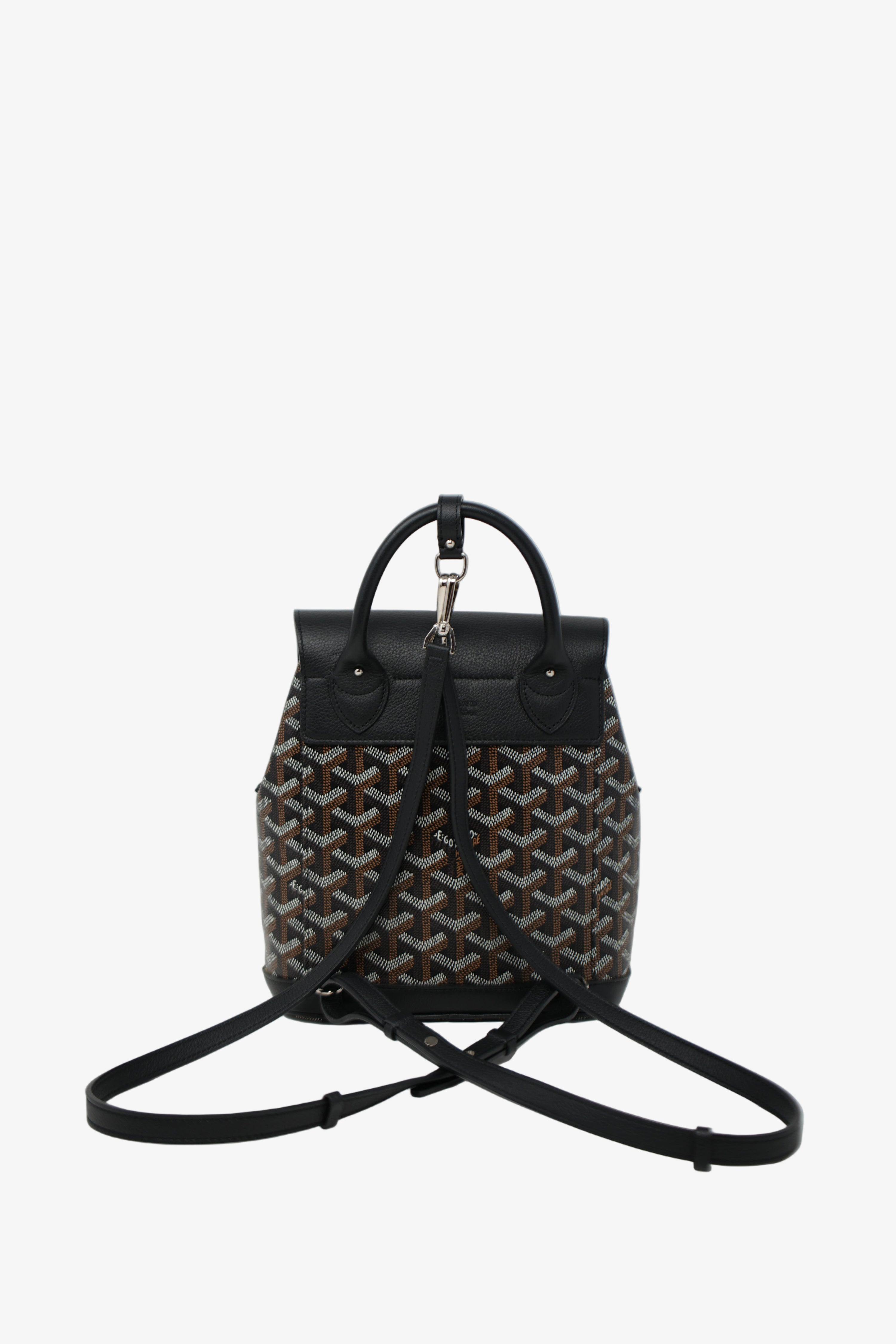 Goyard Goyardine Calfskin Mini Alpin Backpack Black