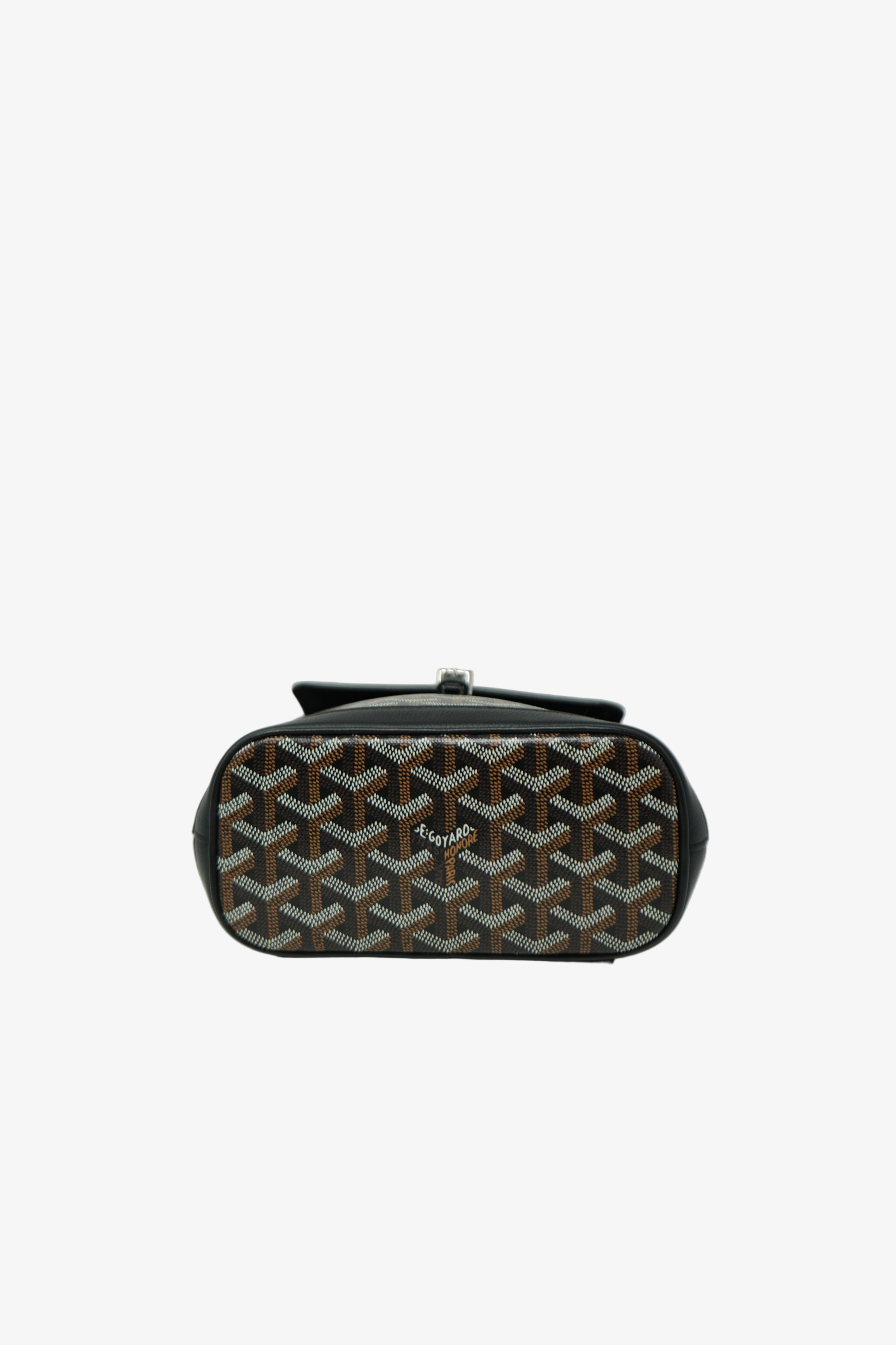 Goyard Goyardine Calfskin Mini Alpin Backpack Black