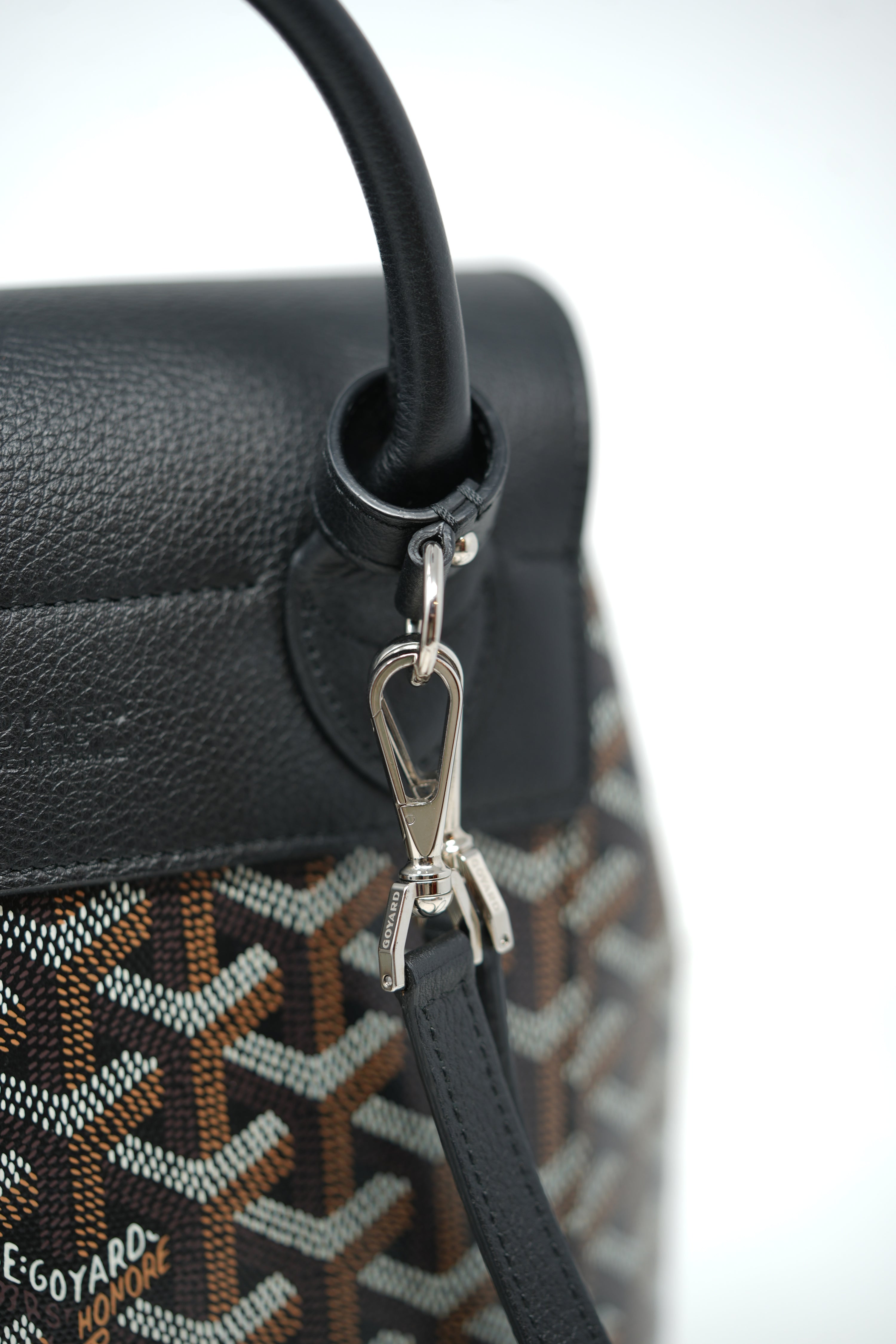 Goyard Goyardine Calfskin Mini Alpin Backpack Black