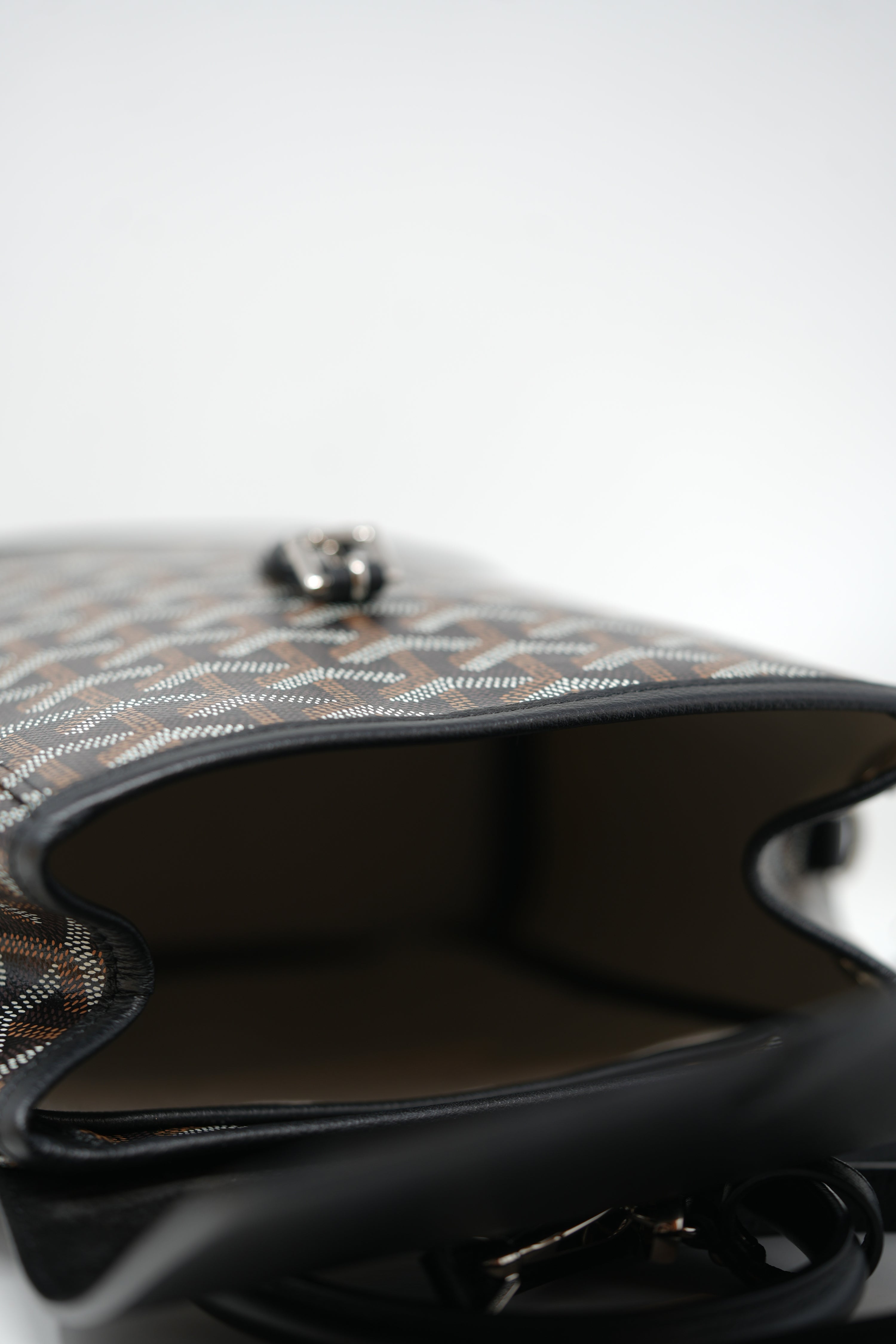 Goyard Goyardine Calfskin Mini Alpin Backpack Black