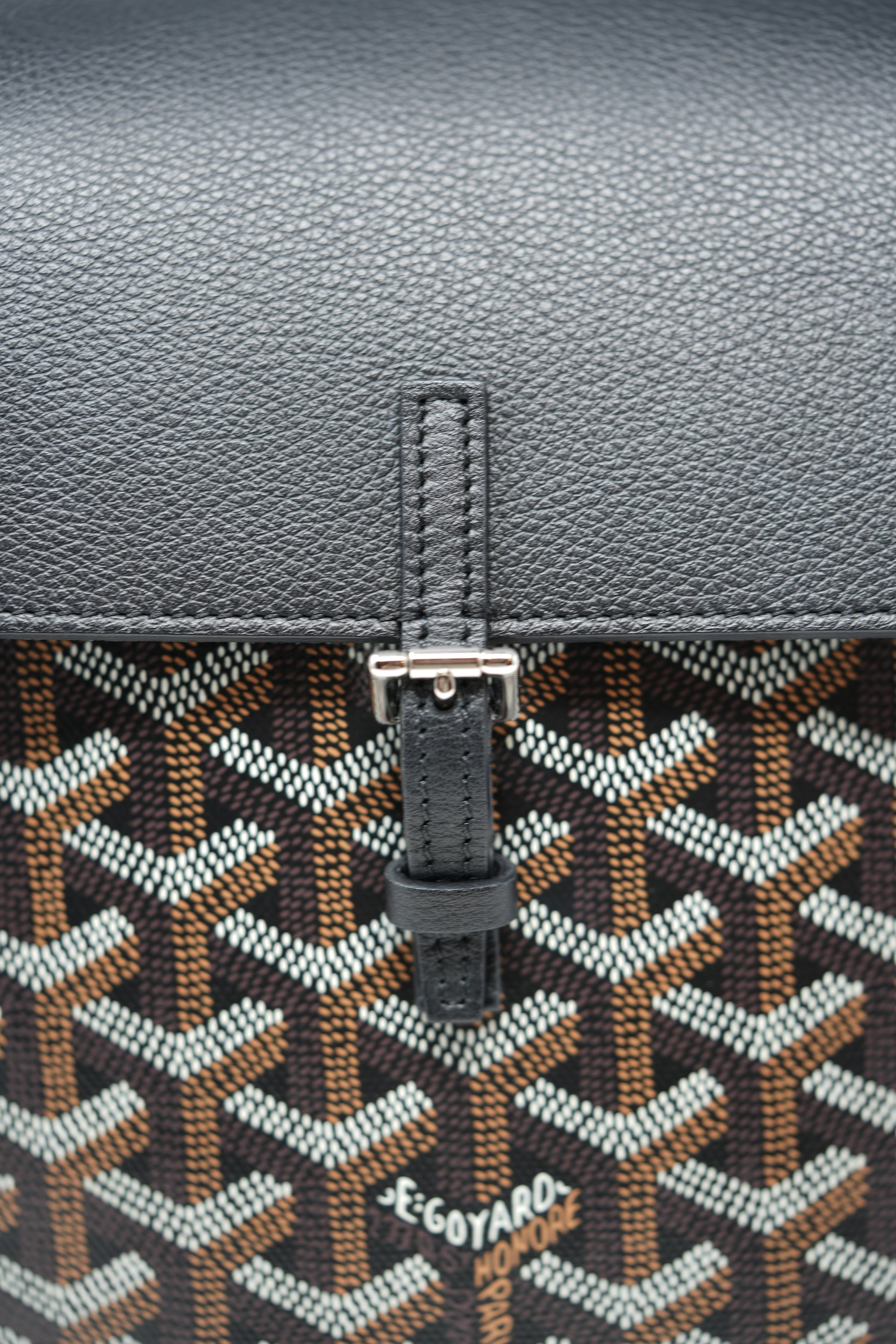 Goyard Goyardine Calfskin Mini Alpin Backpack Black