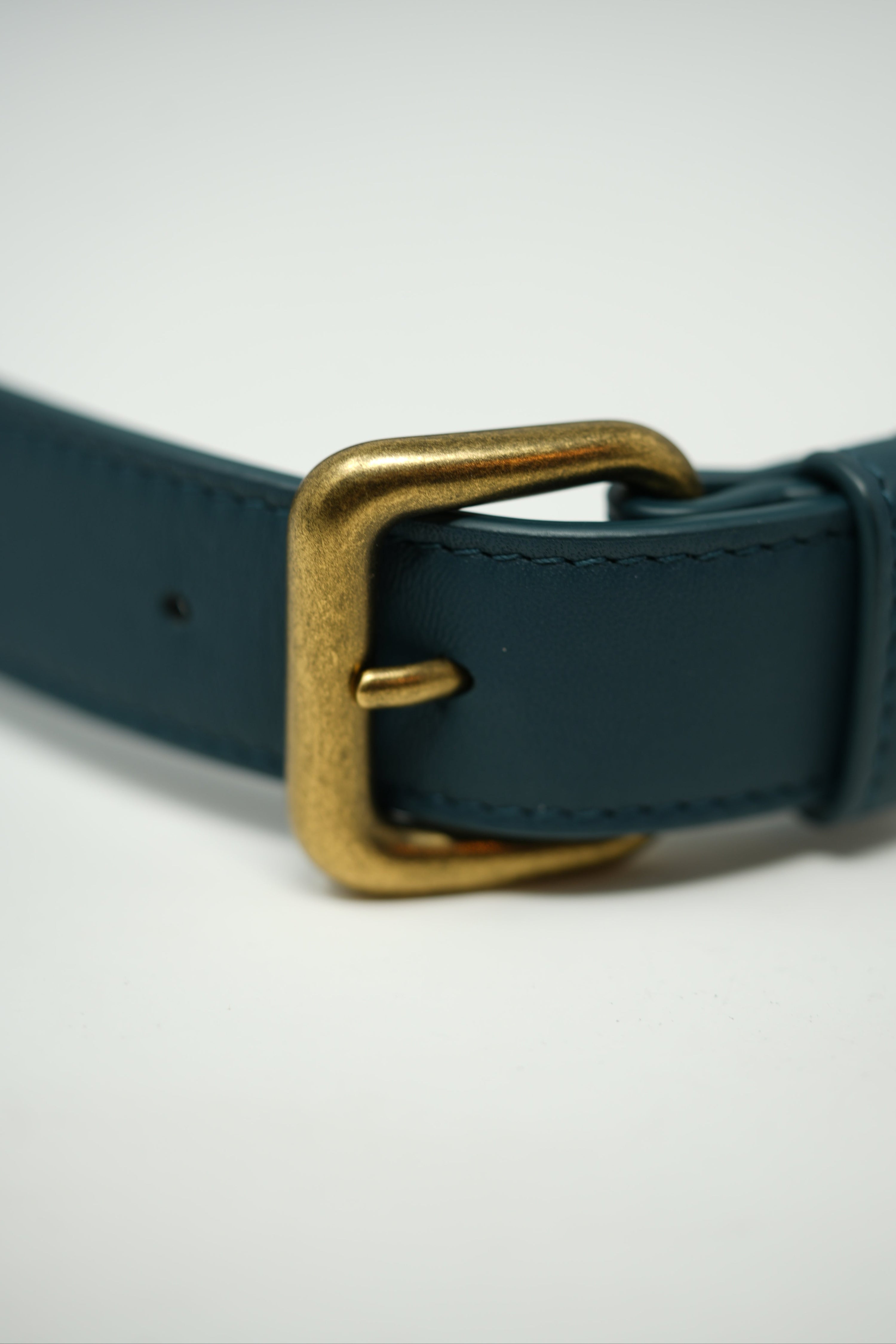 Bottega Veneta Blue Leather Small Intrecciato Belt Bag
