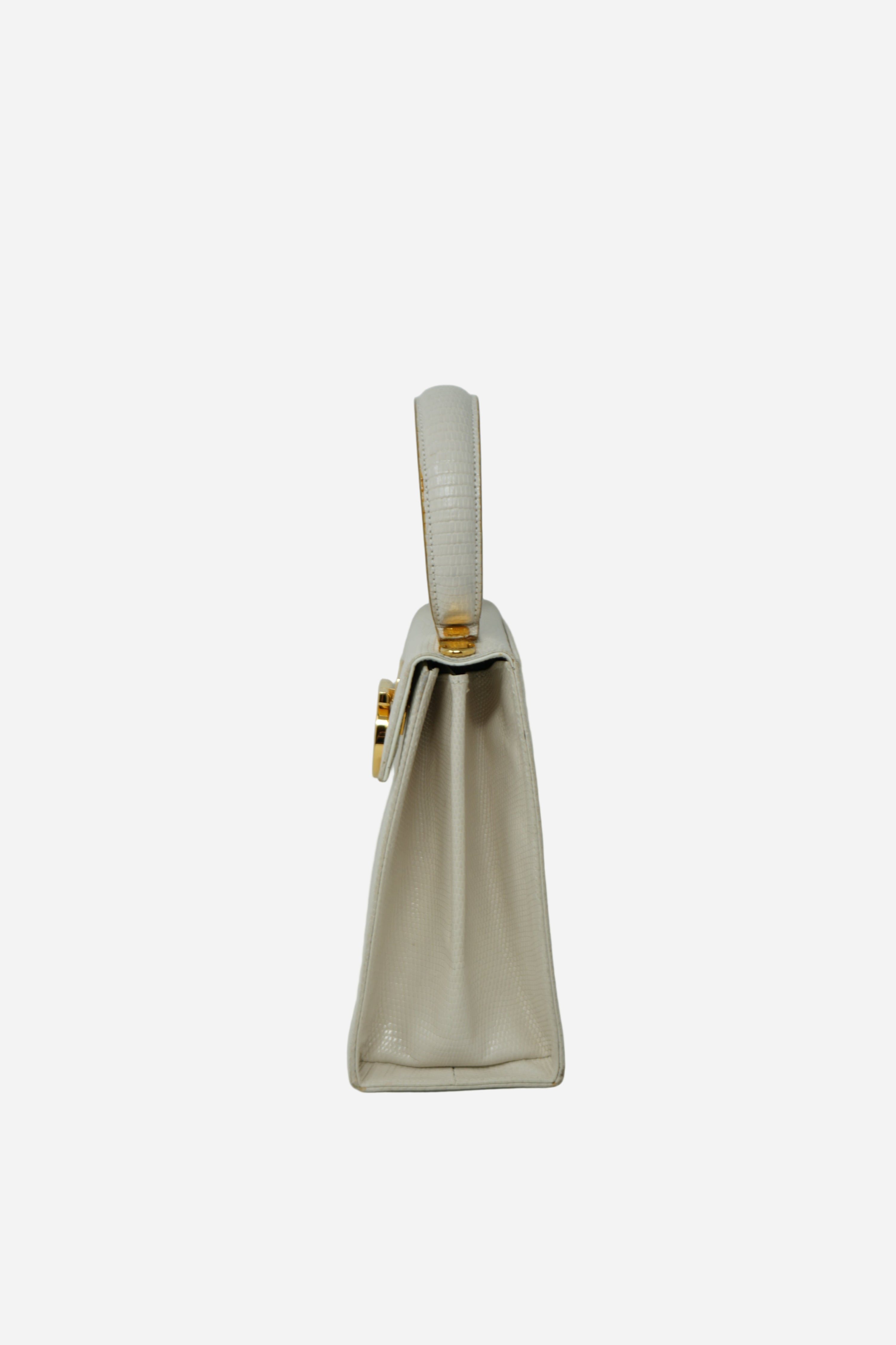 Salvatore Ferragamo Lizard Top Handle Bag