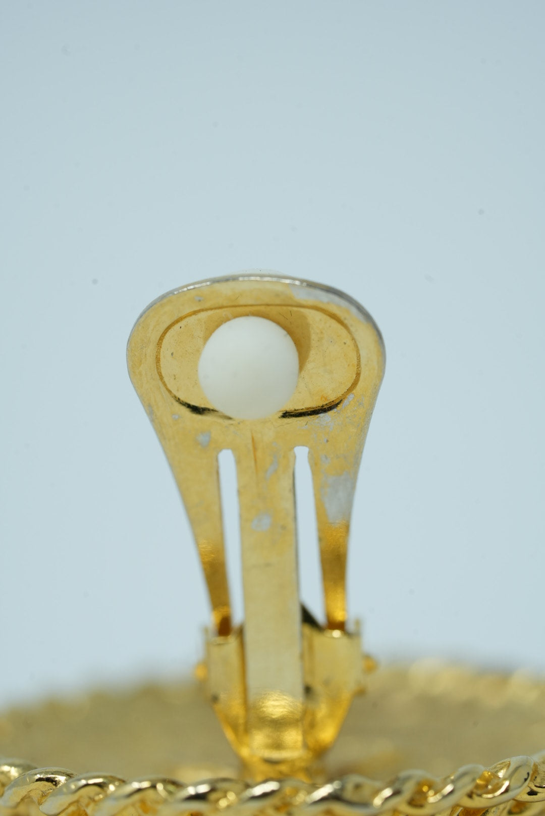 Pre-Owned Chanel CC Logo Rhinestone Earring 80's