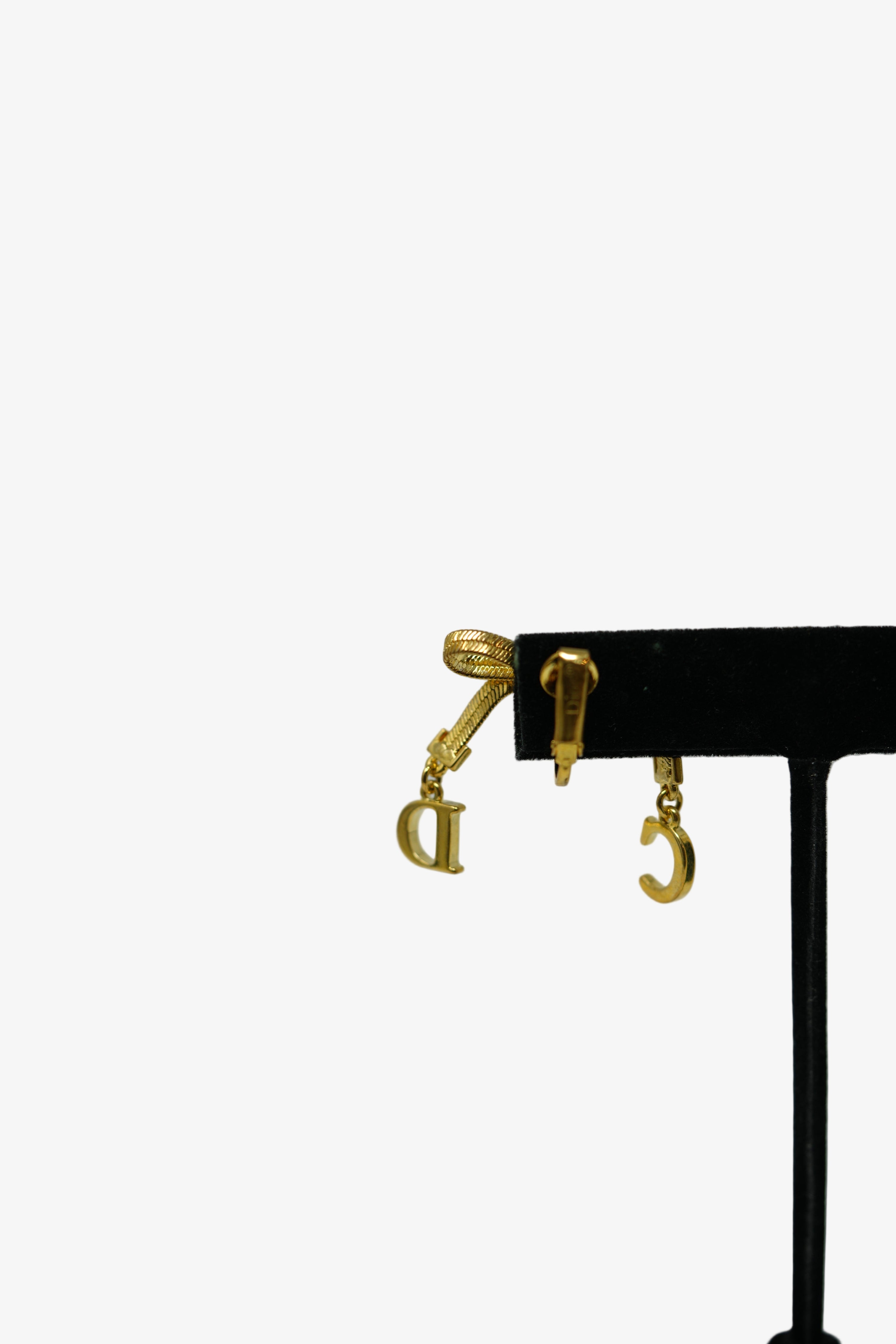 Dior Vintage Bow tie Earrings Clip-on