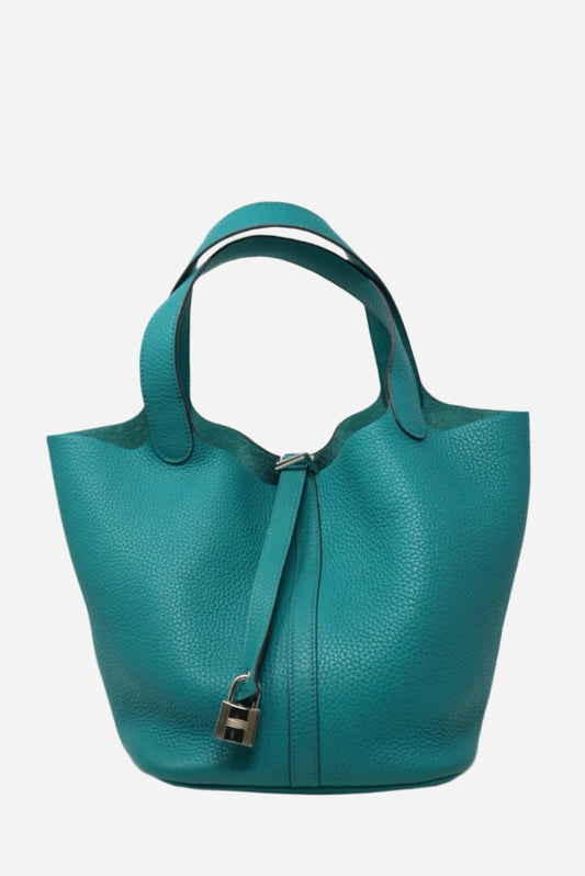 Hermes Taurillon Clemence Picotin Lock 22 Green