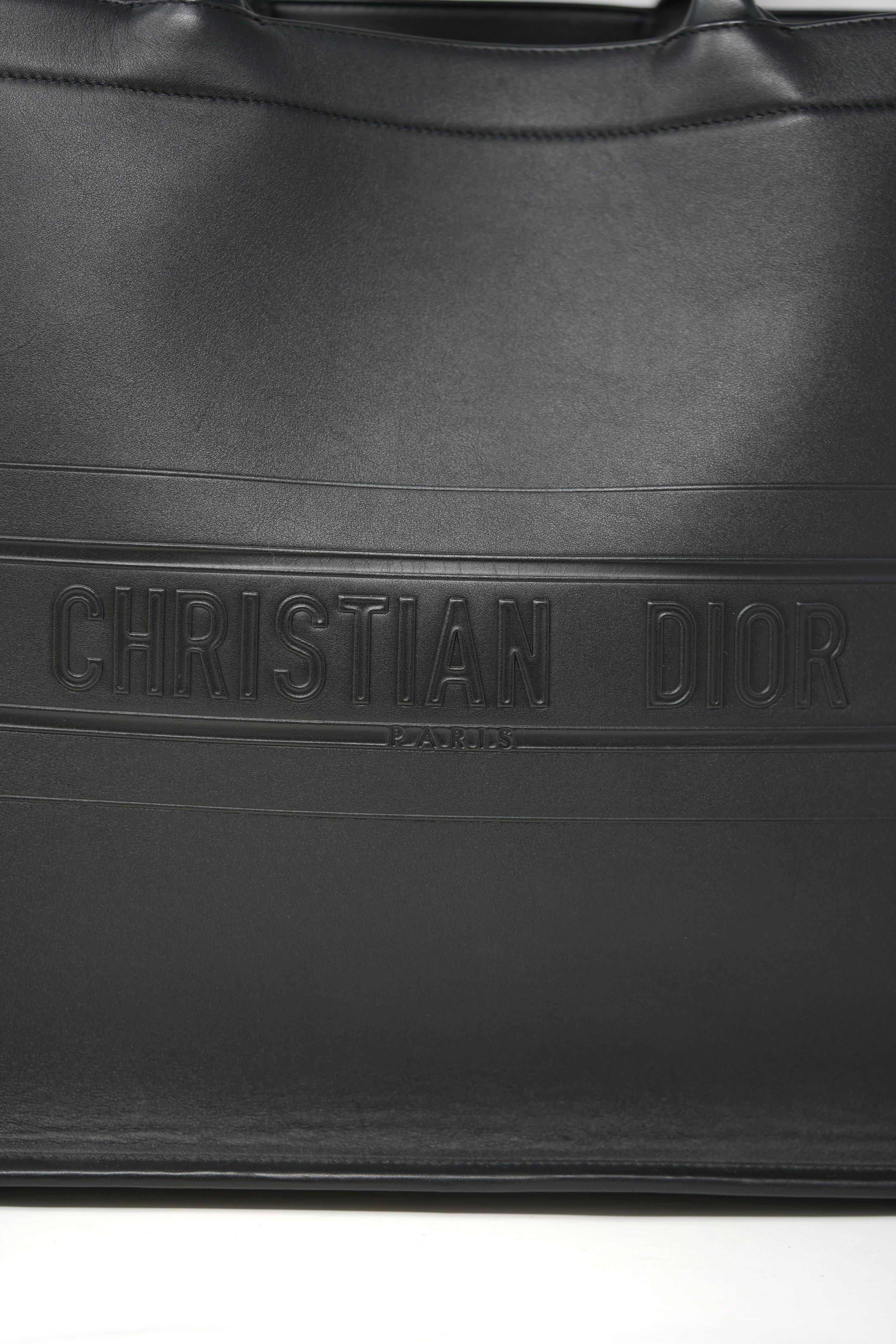 Dior Large Book Tote Black Calfskin