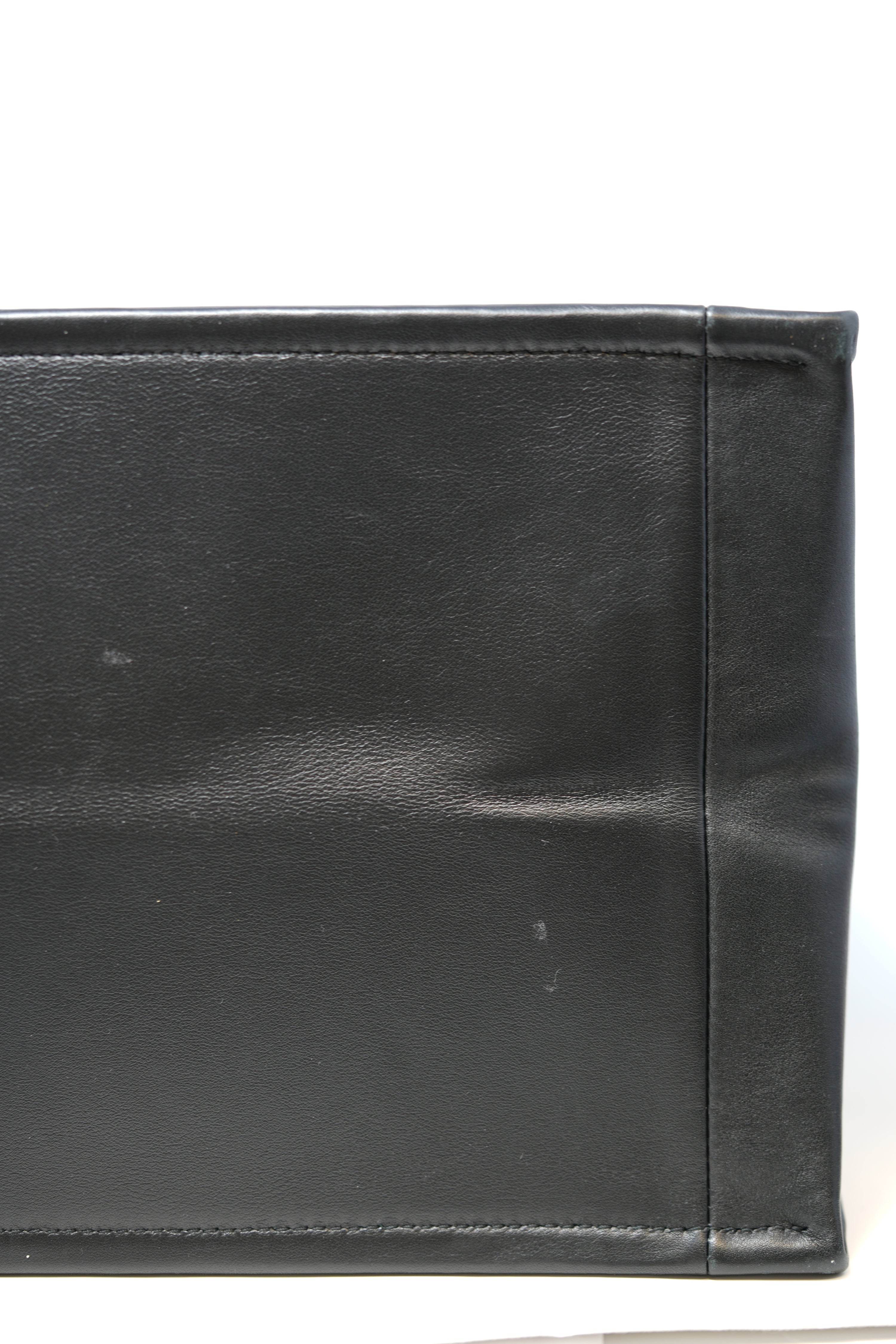 Dior Large Book Tote Black Calfskin