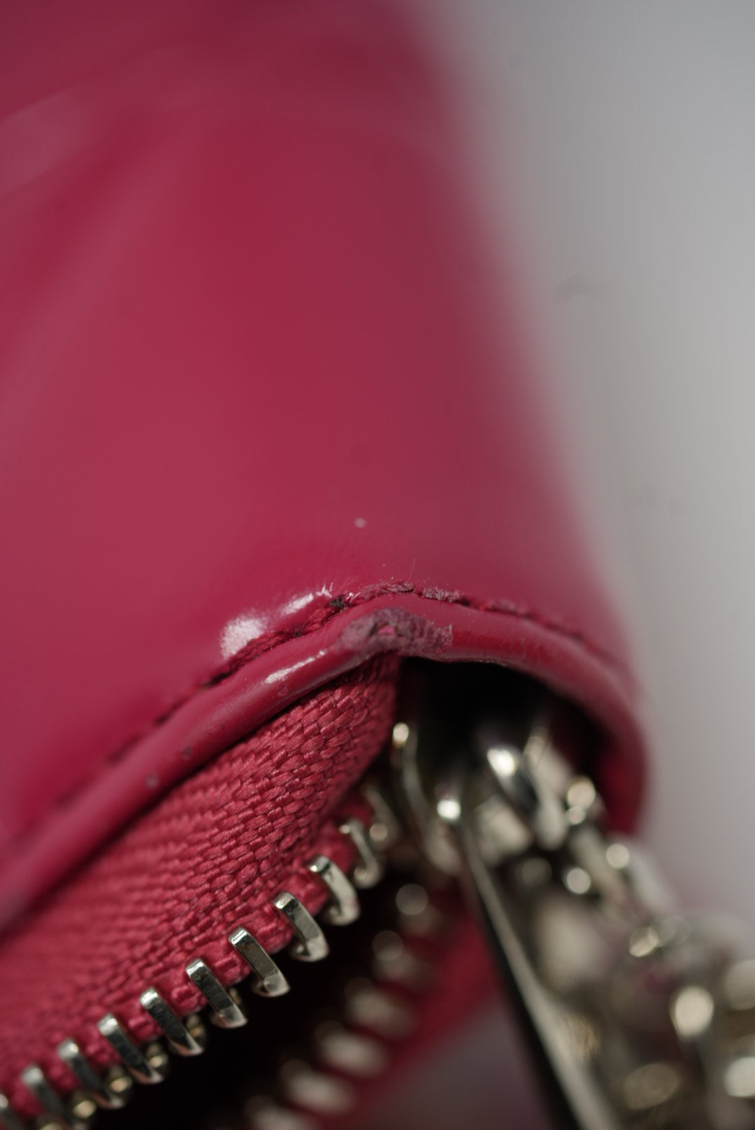 Dior Pink Patent Zip-up Wallet 2012