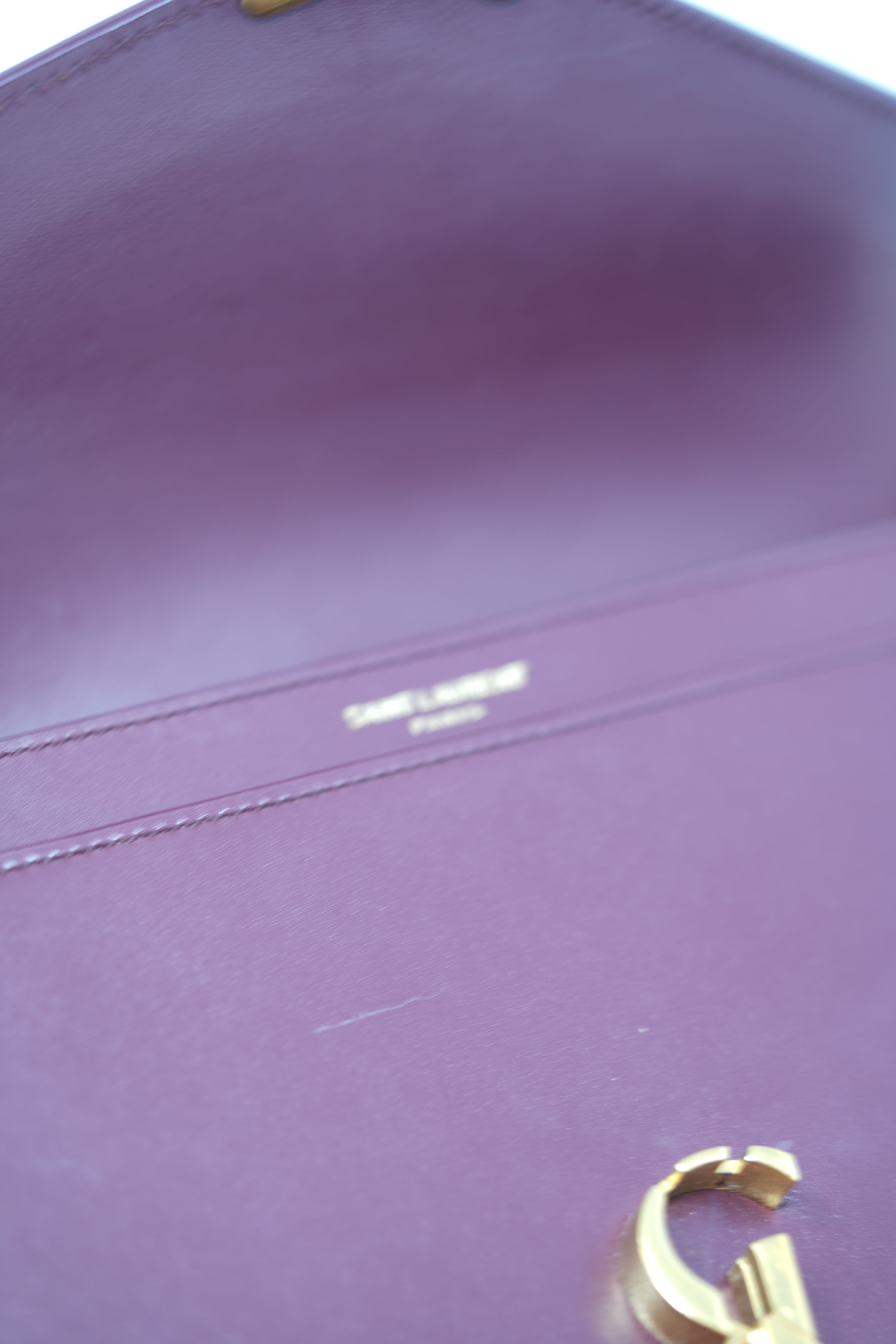 Saint Laurent Smooth Calfskin Cassandra Chain Bag