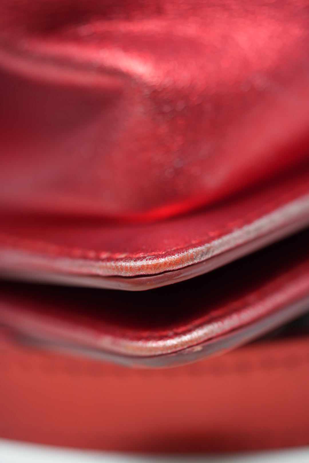 Pre-Owned Chanel 2014 Red Patent Boy Flap Bag