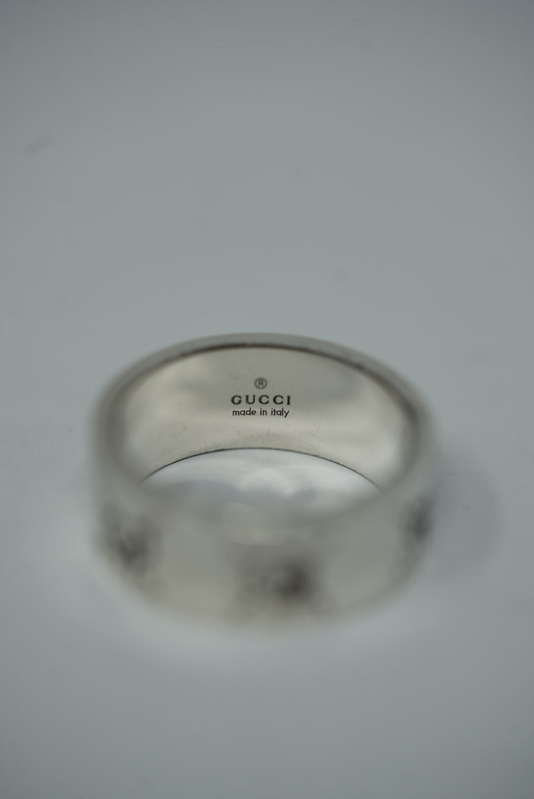 Gucci Ghost Silver Ring Size 23
