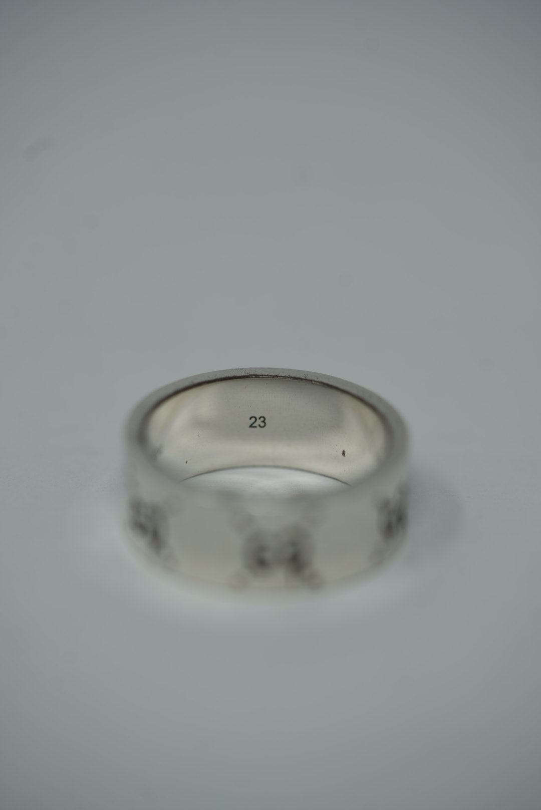 Gucci Ghost Silver Ring Size 23