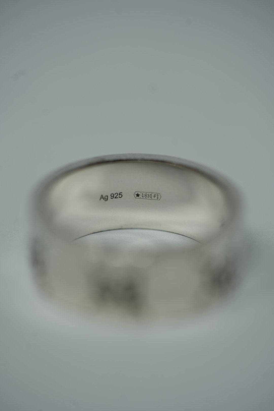 Gucci Ghost Silver Ring Size 23