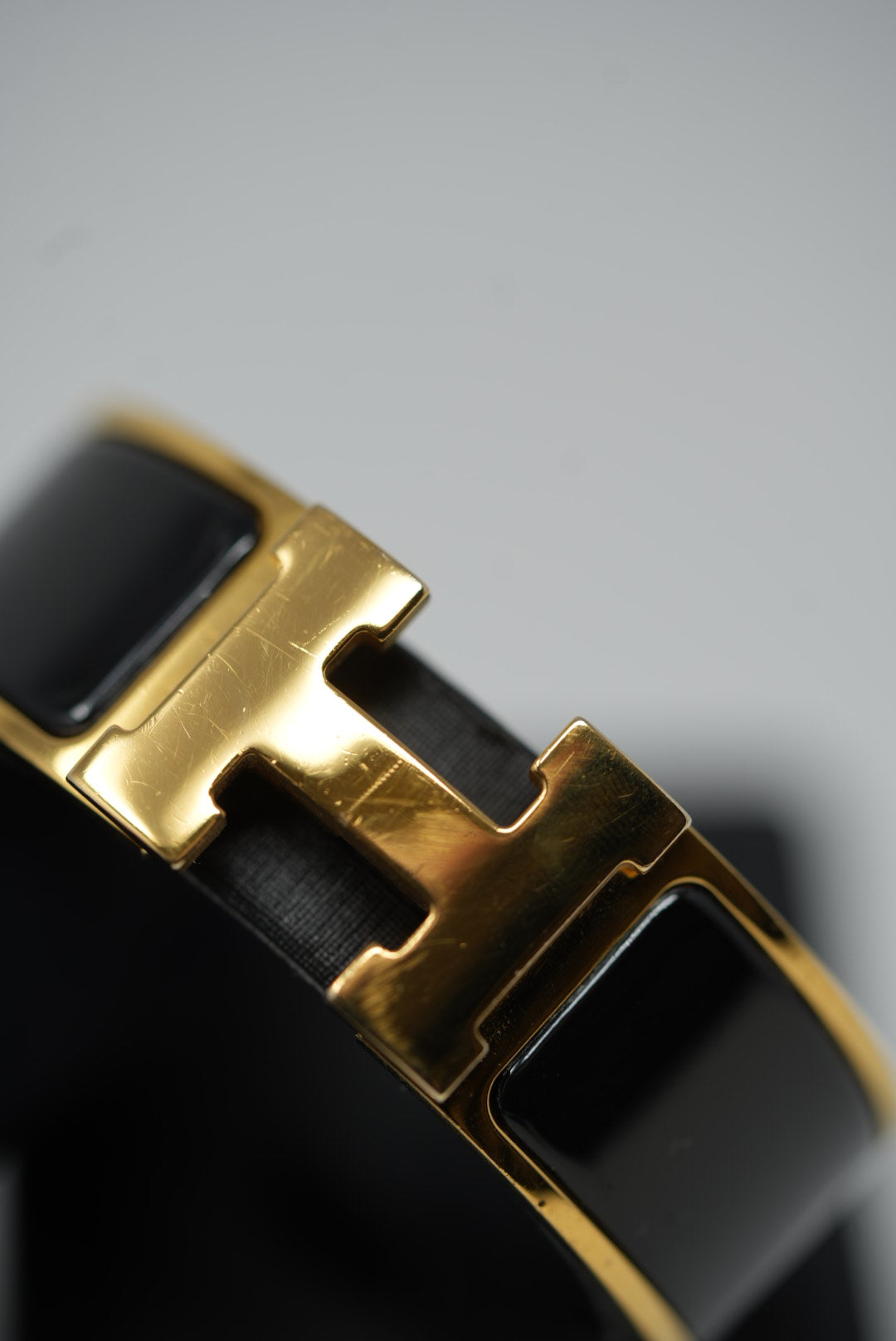 Hermes Clic Clac H Bracelet Black Size PM