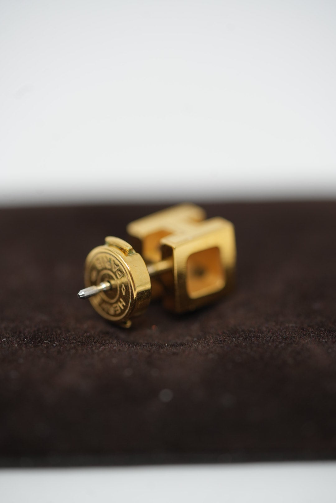 Hermes Black Cage d'H Earrings