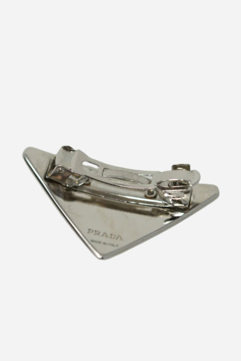 Prada Logo Hair Clip