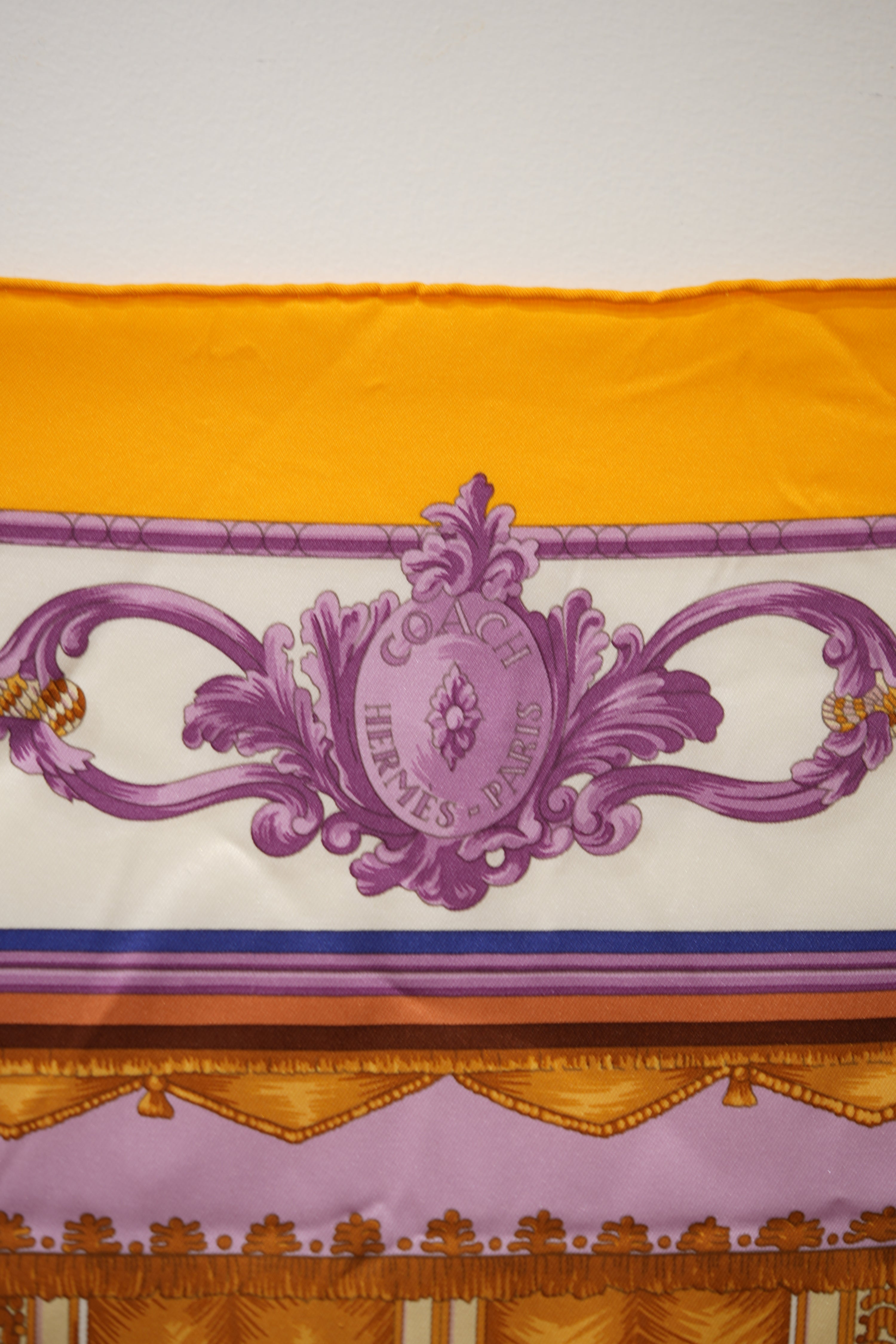 Hermès Silk Scarf 70 Yellow