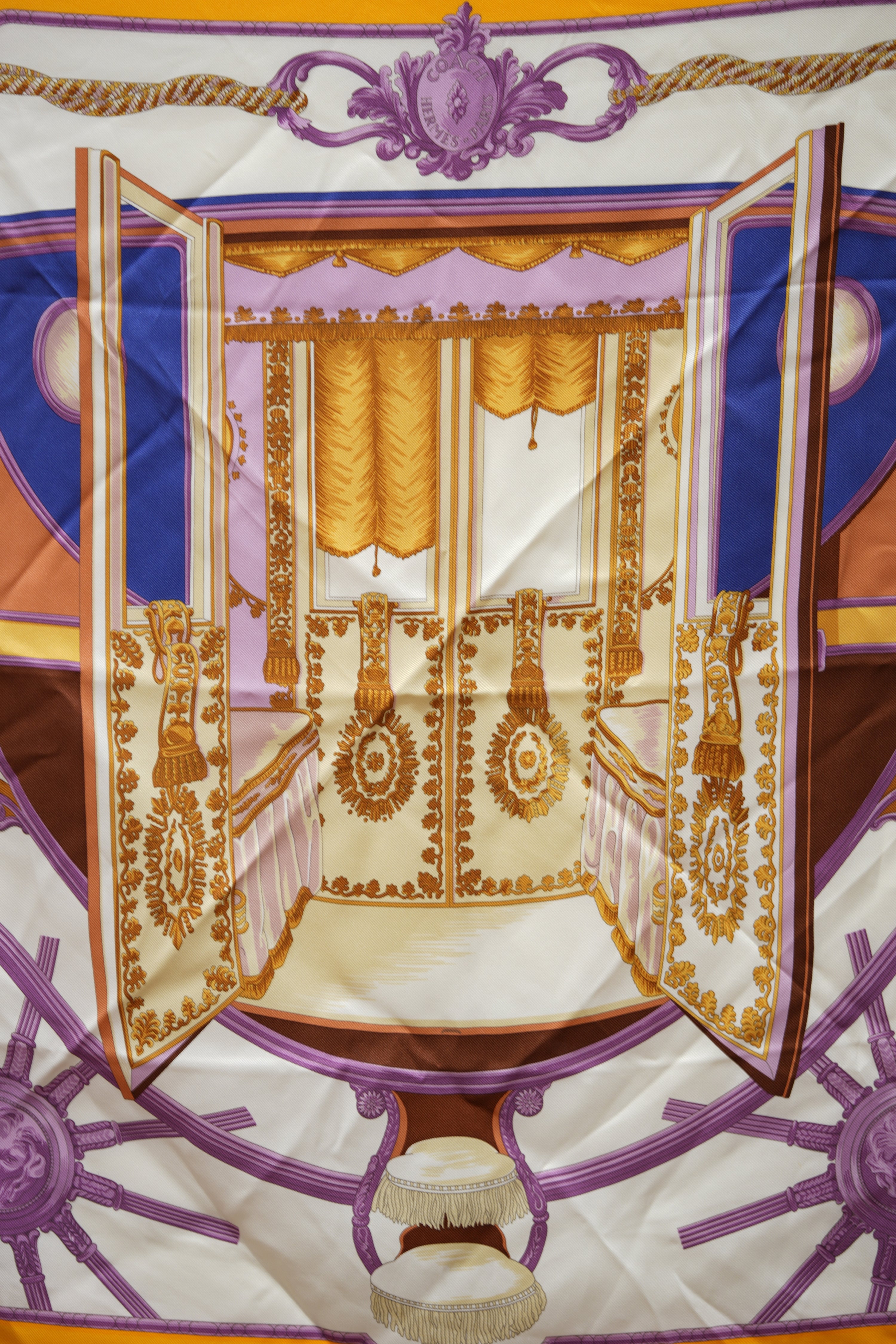 Hermès Silk Scarf 70 Yellow