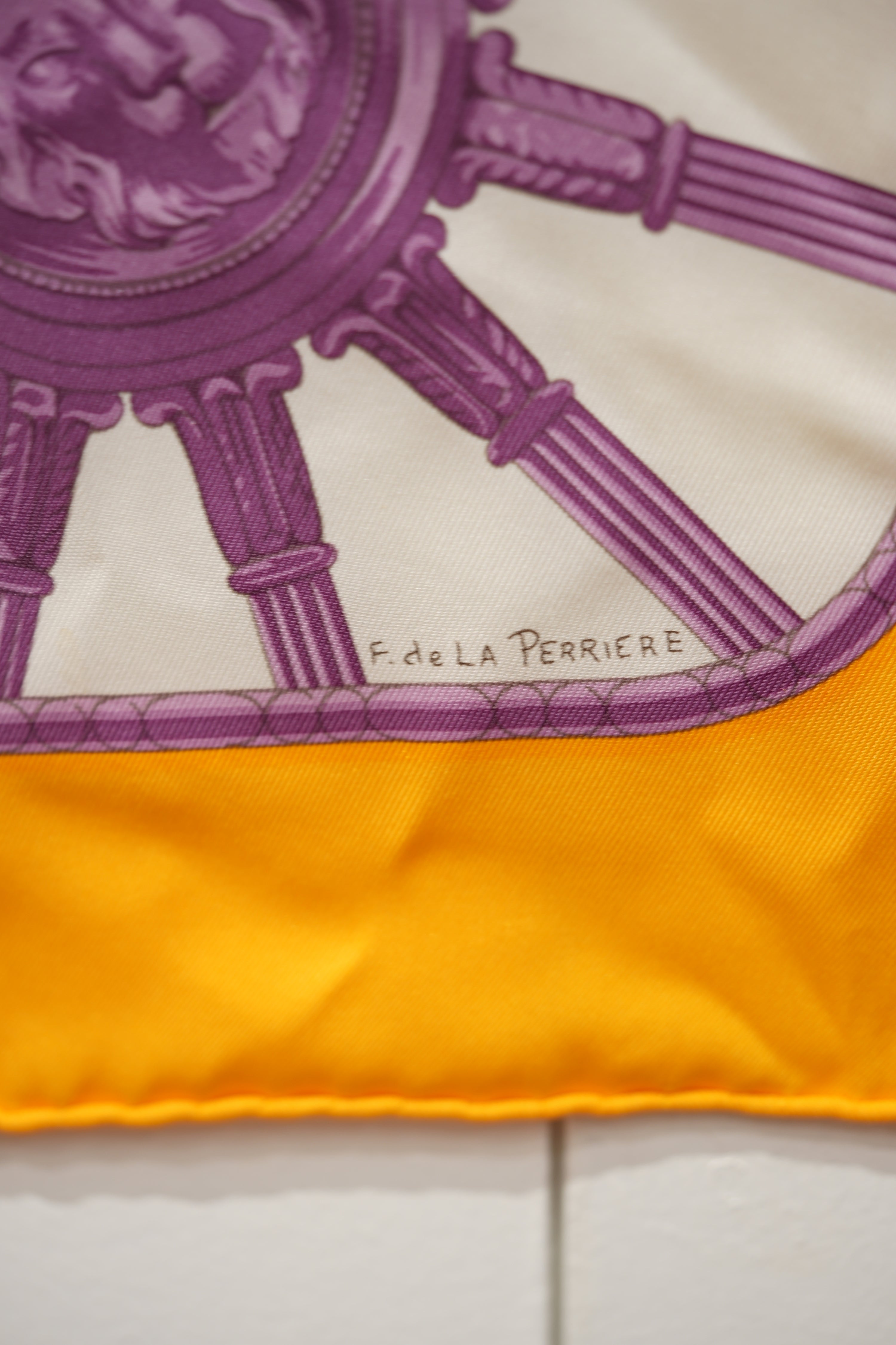 Hermès Silk Scarf 70 Yellow
