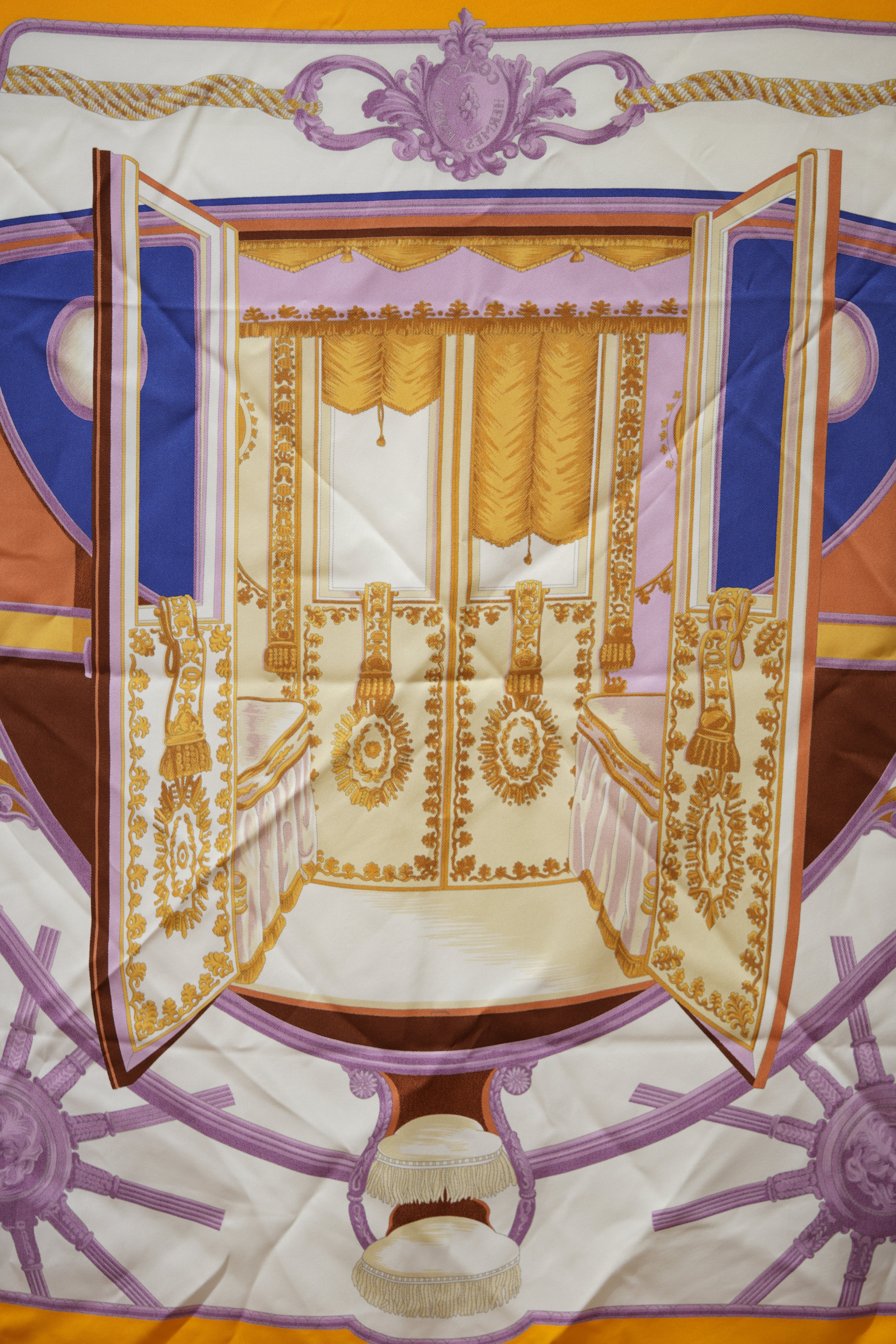 Hermès Silk Scarf 70 Yellow