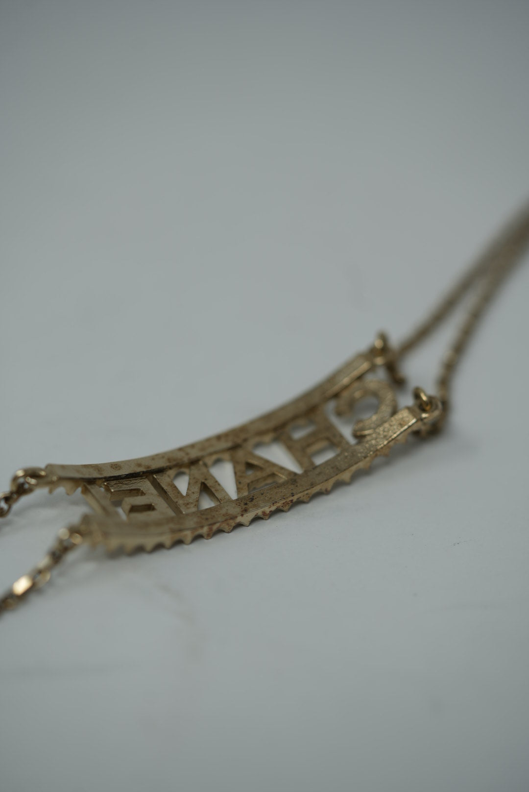 Pre-Owned Chanel CHANEL 2022 Rhinestone Double Chain Choker