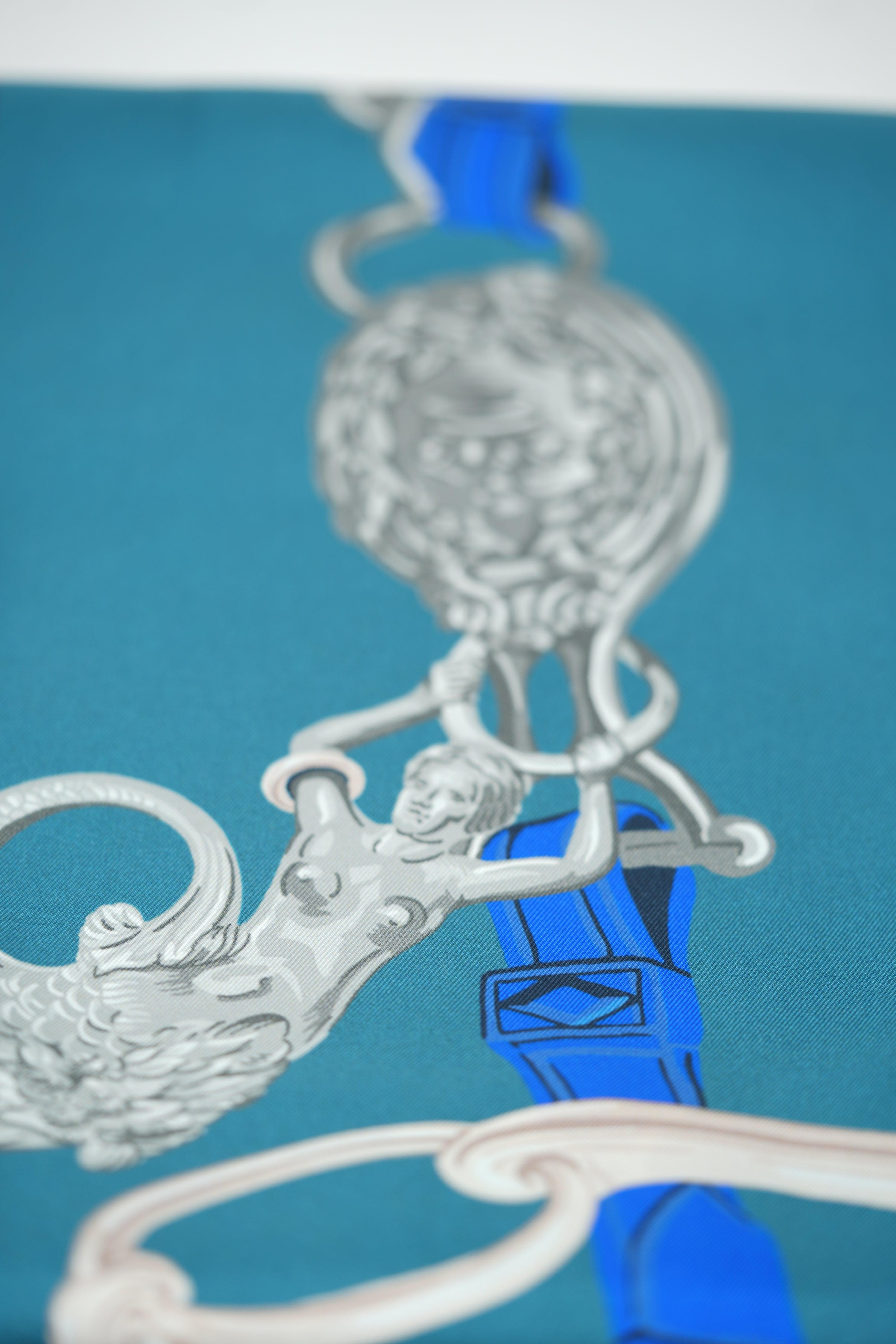 Hermes Maxi Twilly Scarf Blue