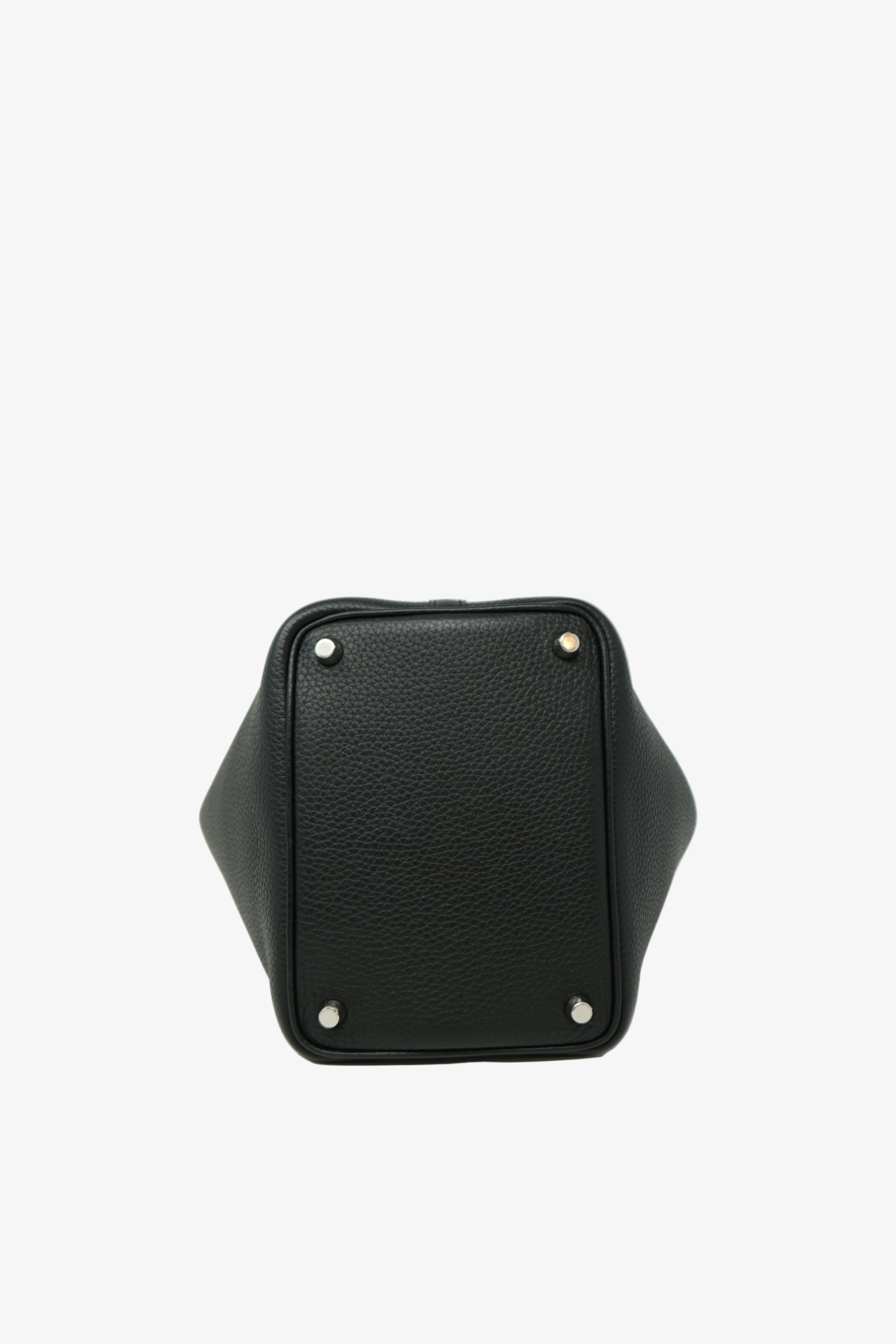 Hermes Picotin Touch 18 TC Leather Black