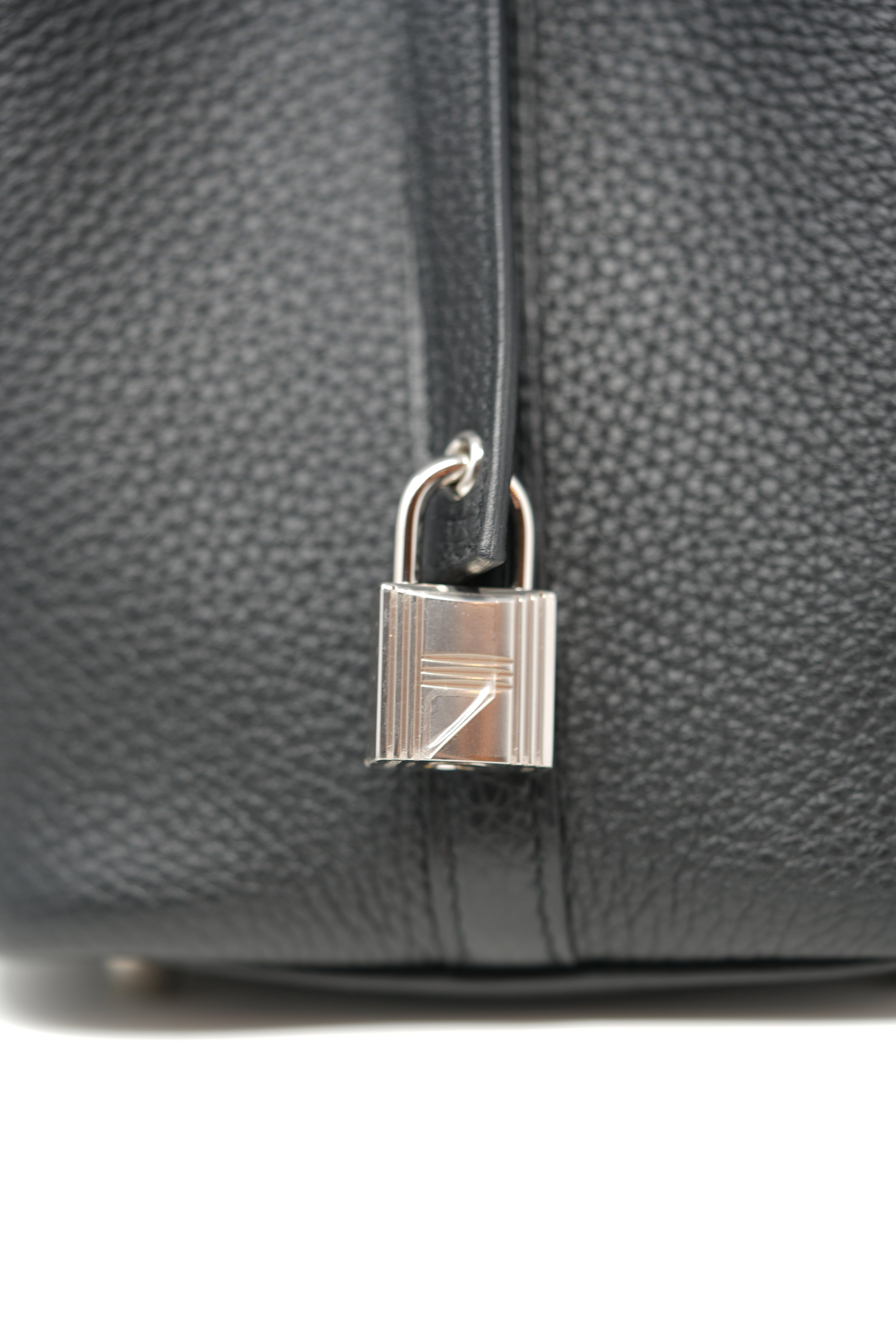 Hermes Picotin Touch 18 TC Leather Black