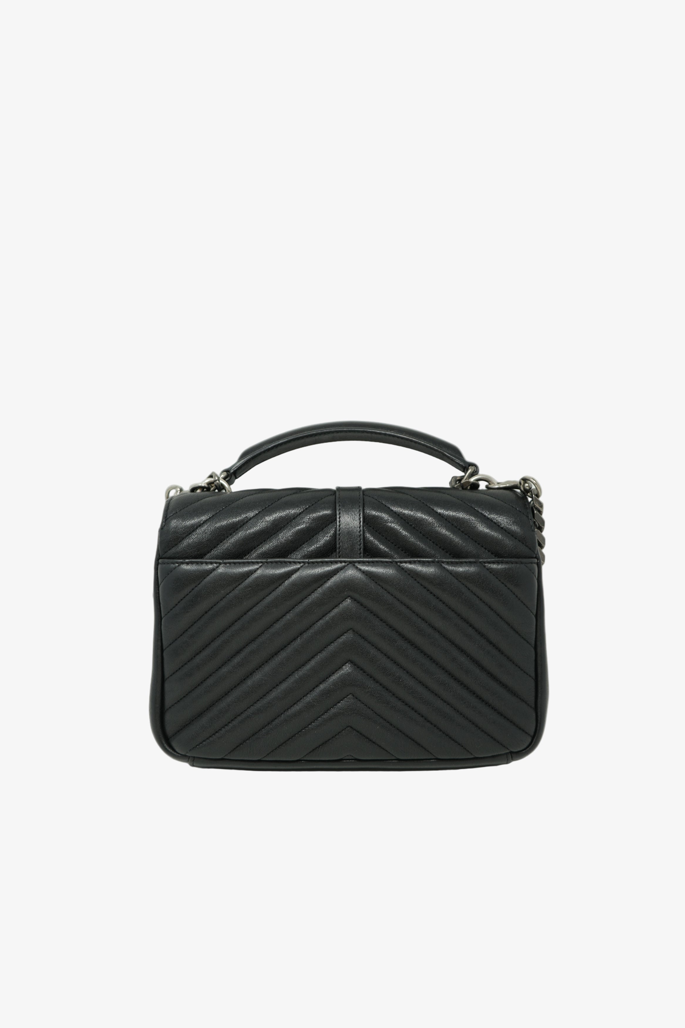 Saint Laurent Quilted COLLEGE MEDIUM Handbag Black
