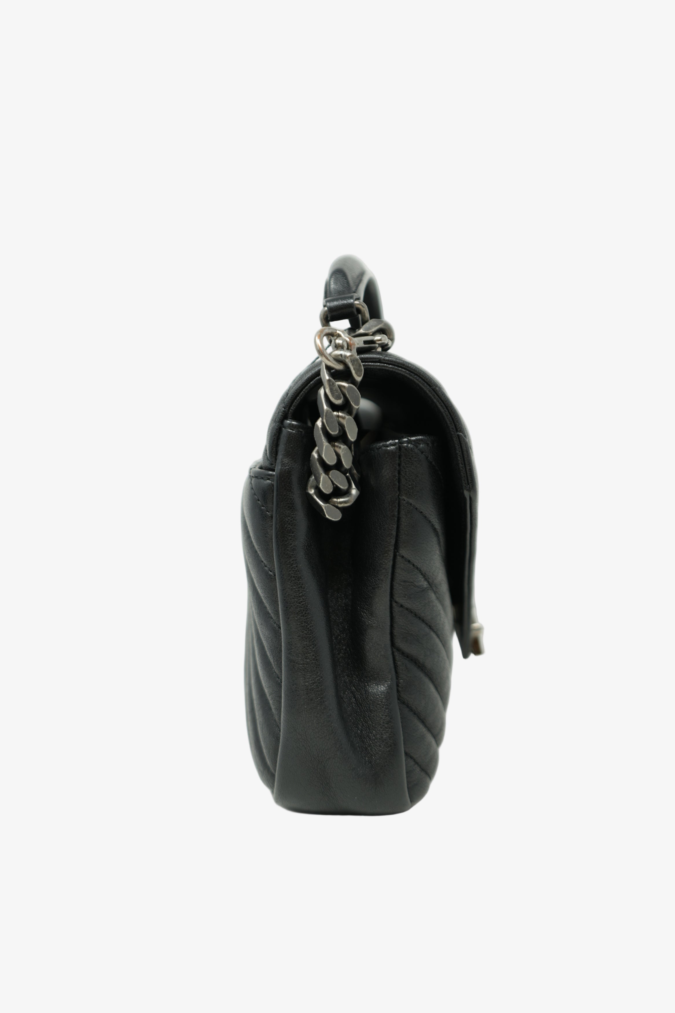 Saint Laurent Quilted COLLEGE MEDIUM Handbag Black