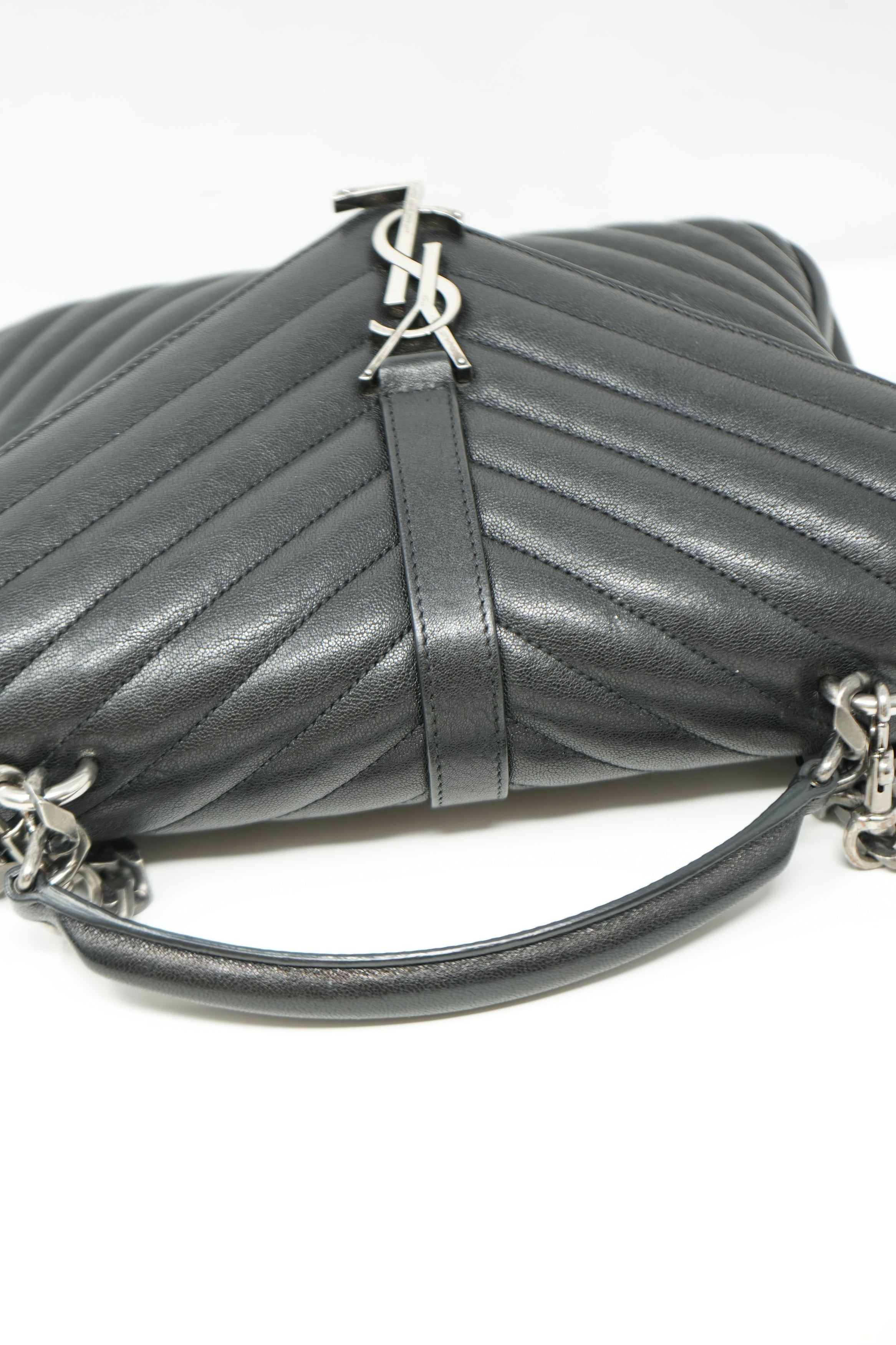 Saint Laurent Quilted COLLEGE MEDIUM Handbag Black