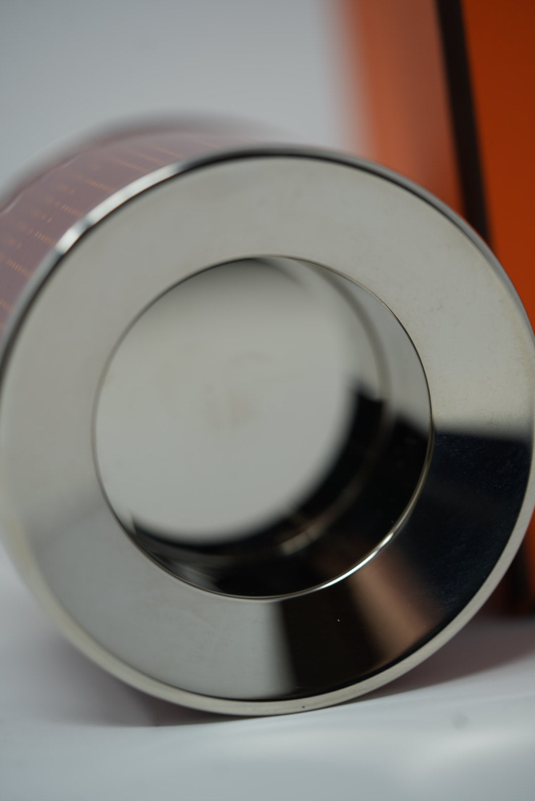 Hermes enamel stainless candle holder