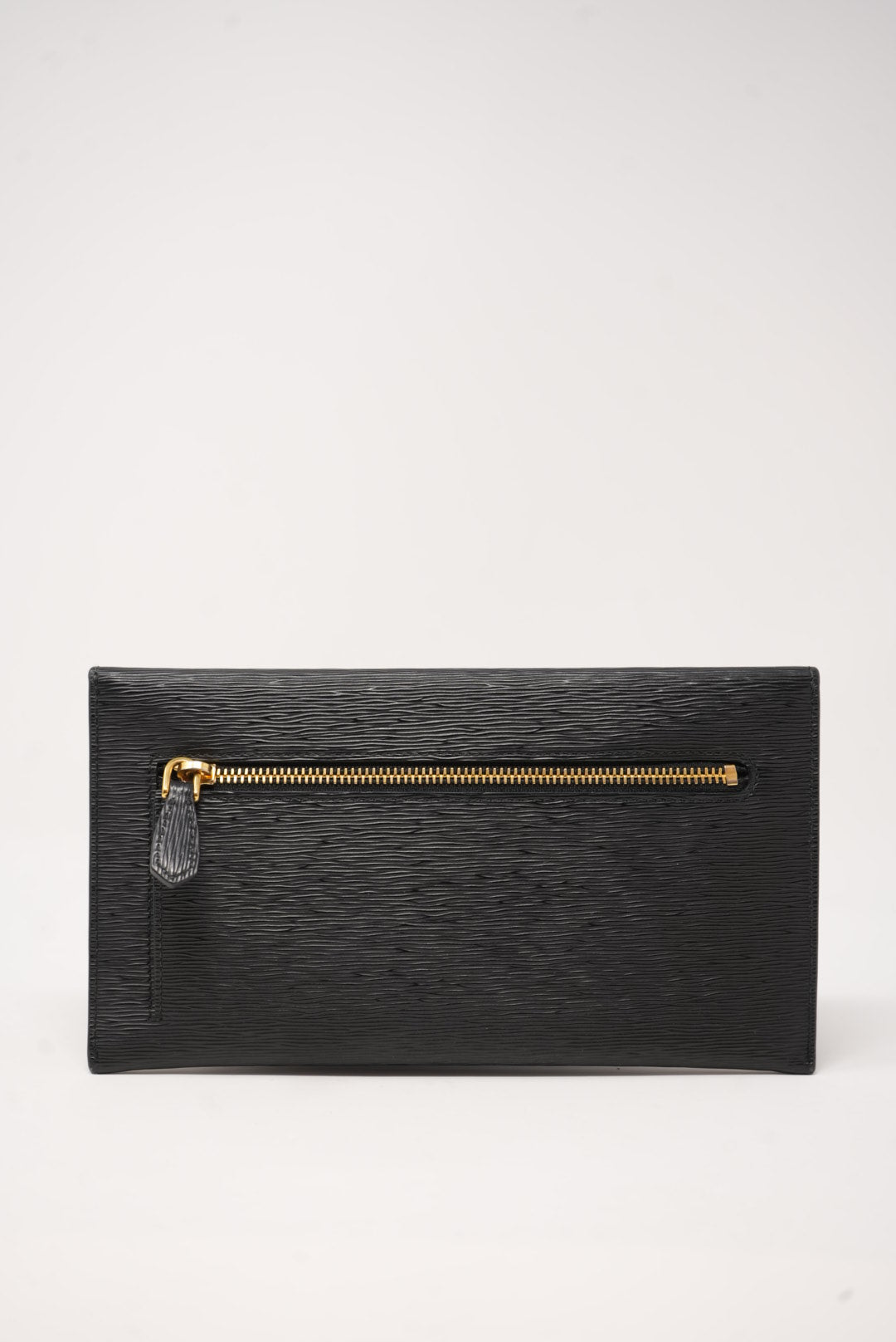 Prada Saffiano Long Wallet Black