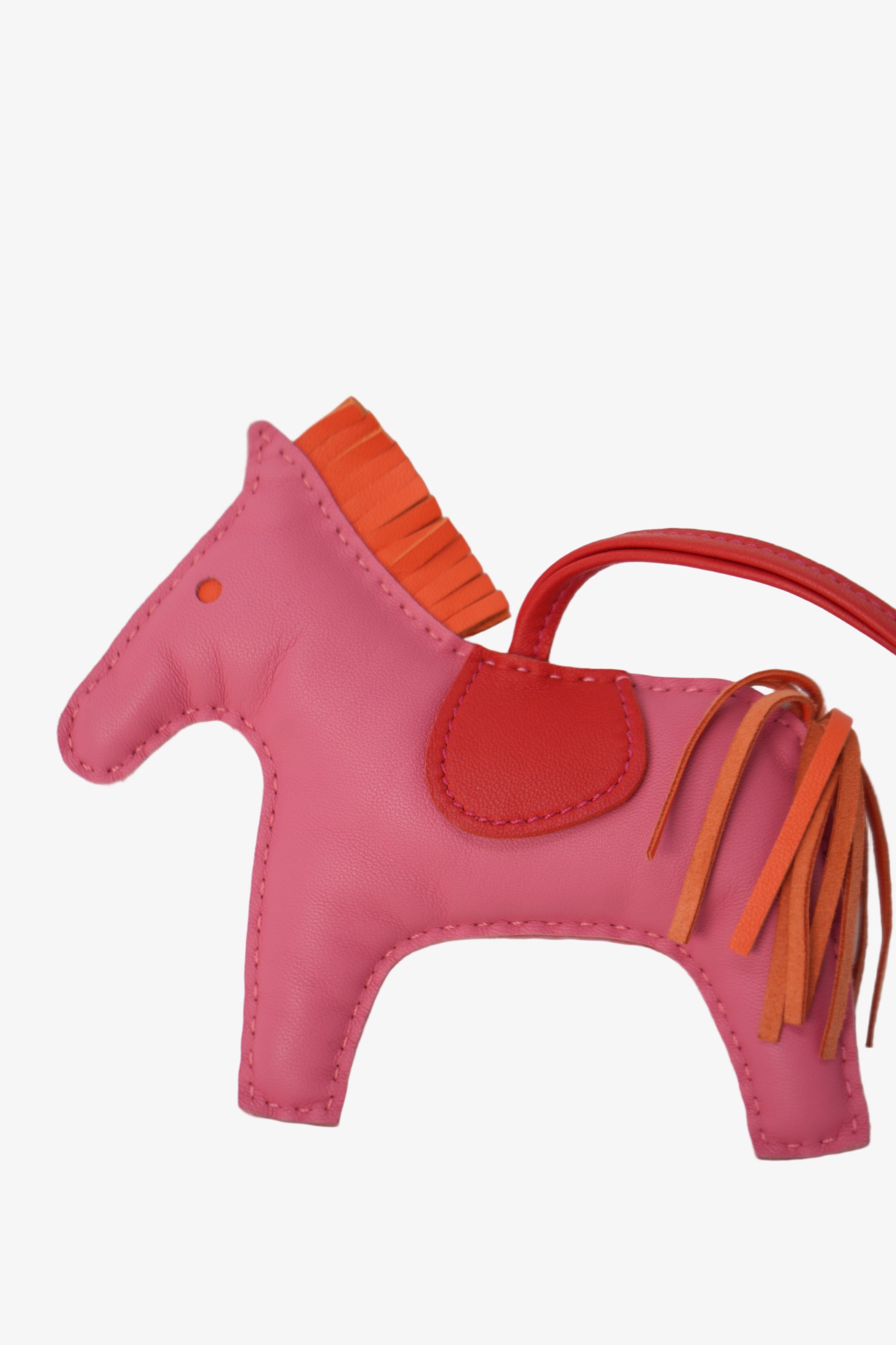 Hermes Leather Pink Rodeo MM