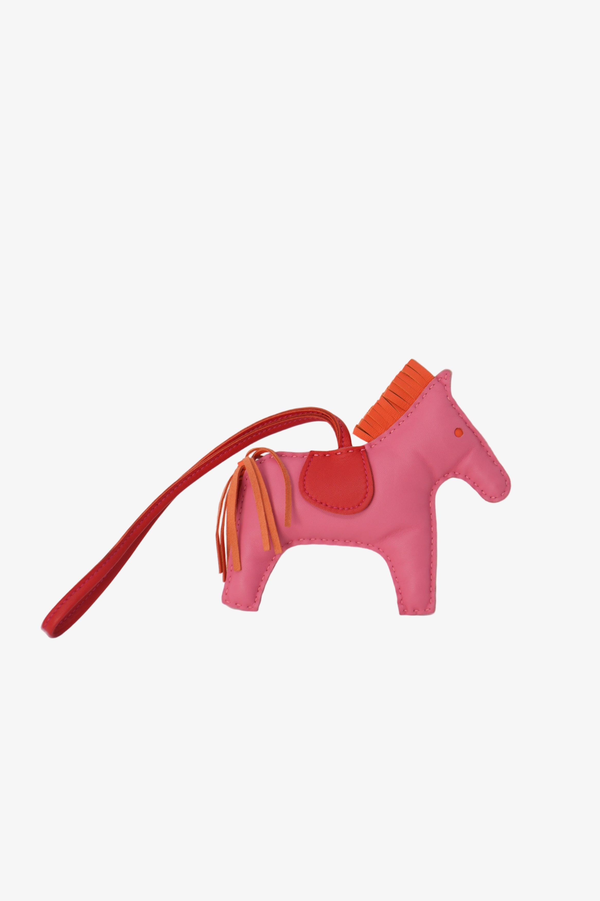 Hermes Leather Pink Rodeo MM