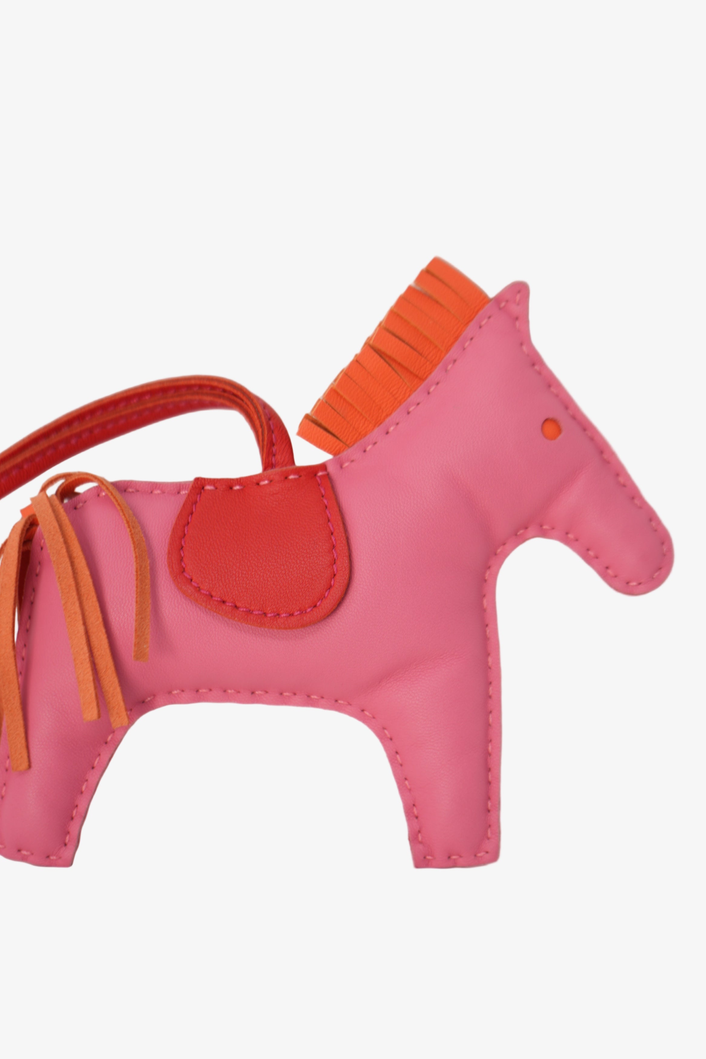 Hermes Leather Pink Rodeo MM