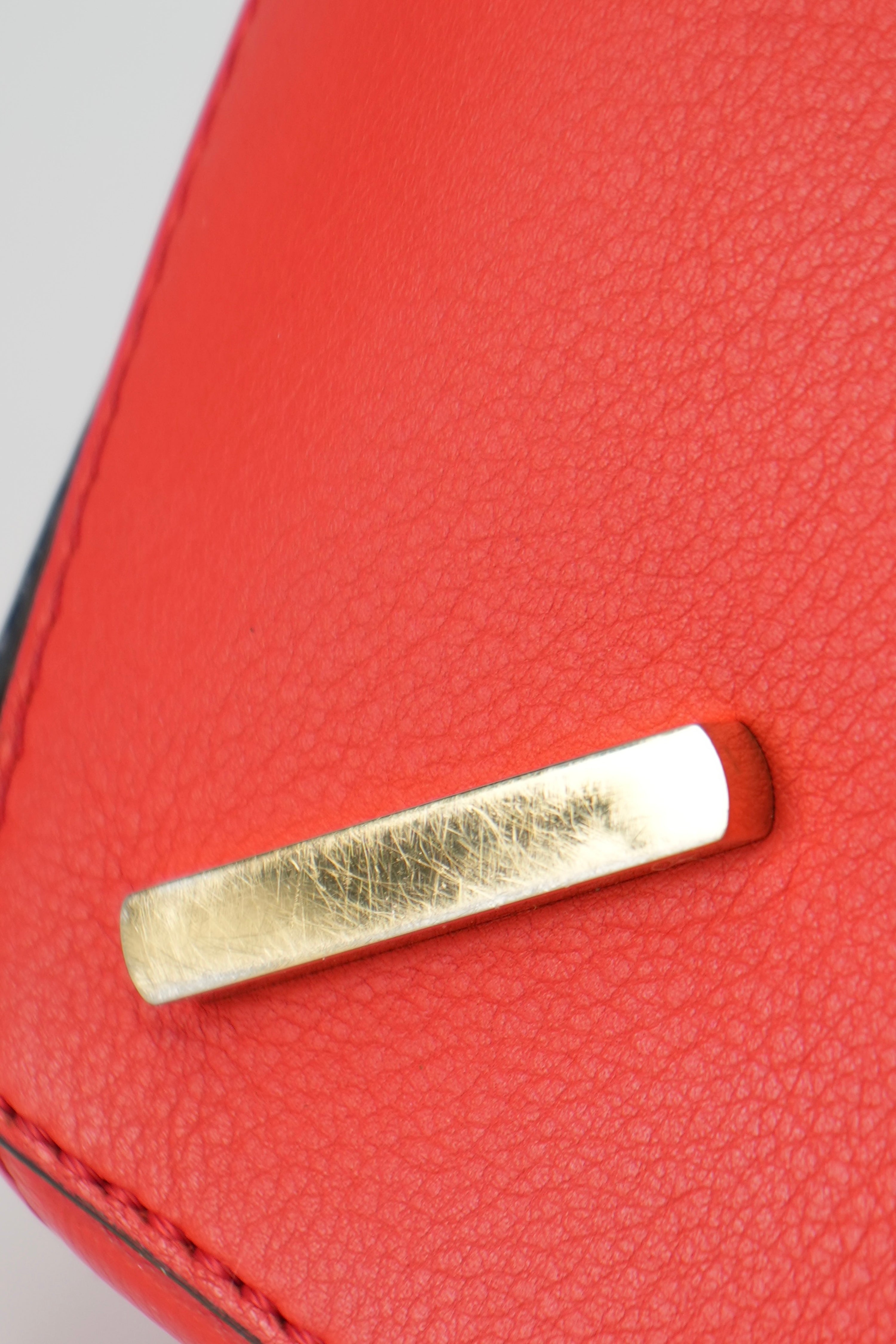 Loewe Calfskin Medium Puzzle Bag Red