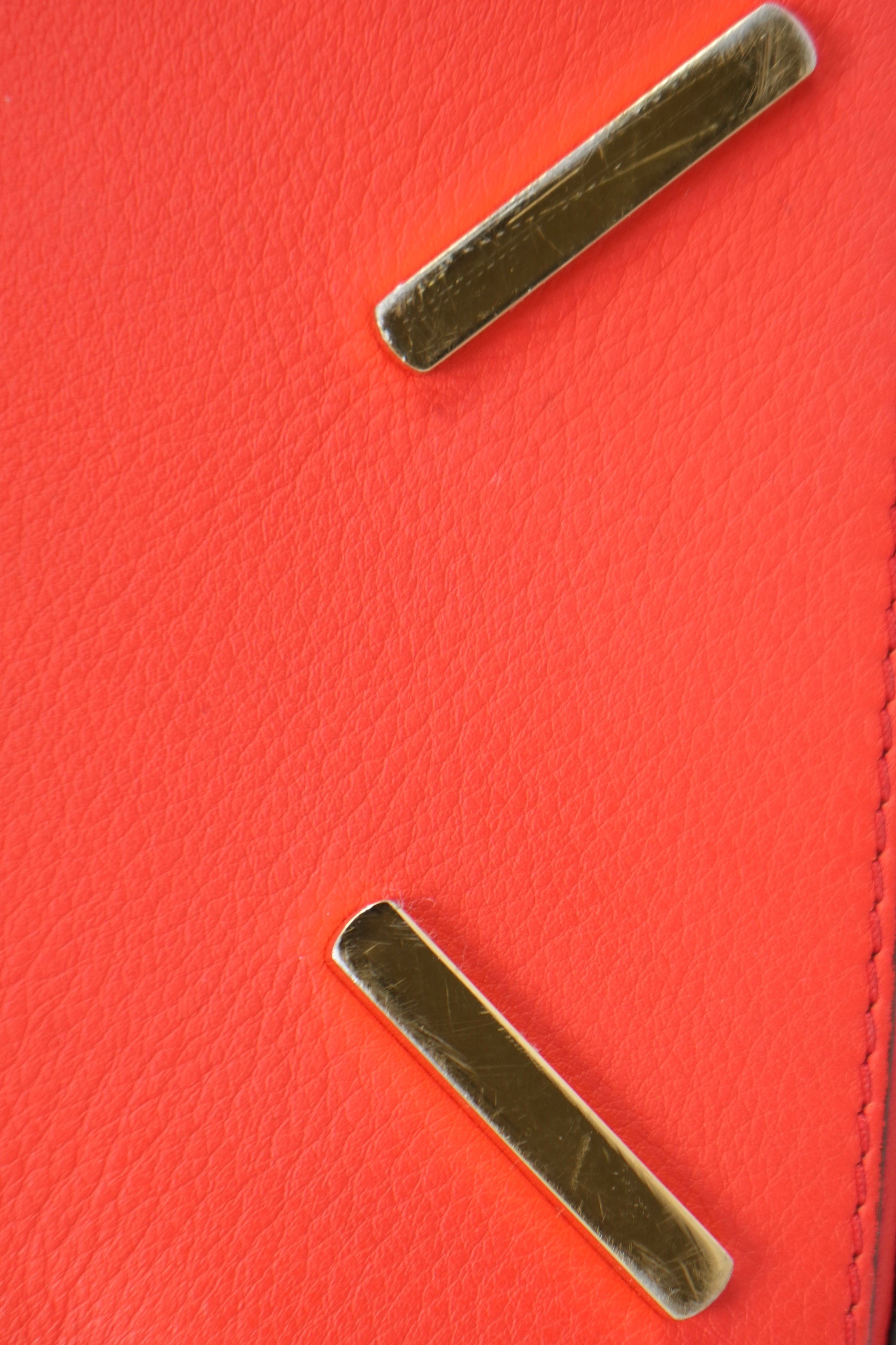 Loewe Calfskin Medium Puzzle Bag Red