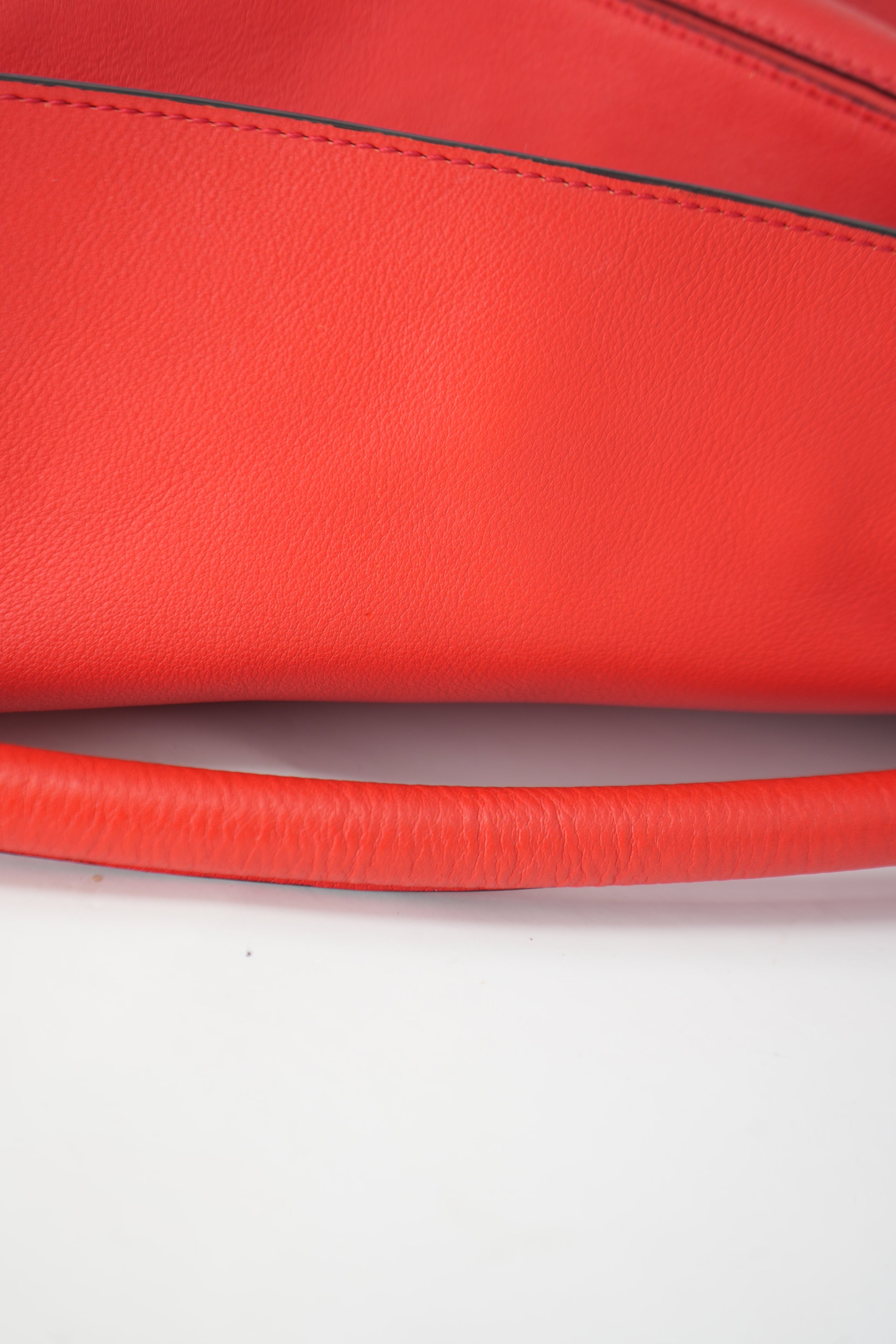 Loewe Calfskin Medium Puzzle Bag Red
