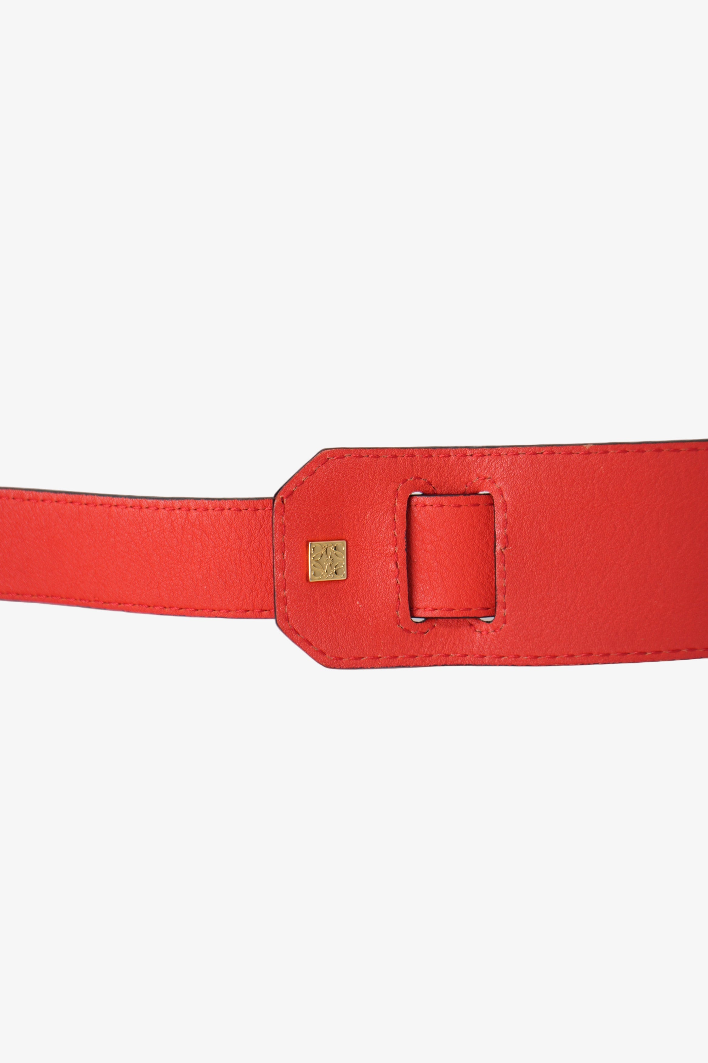 Loewe Calfskin Medium Puzzle Bag Red