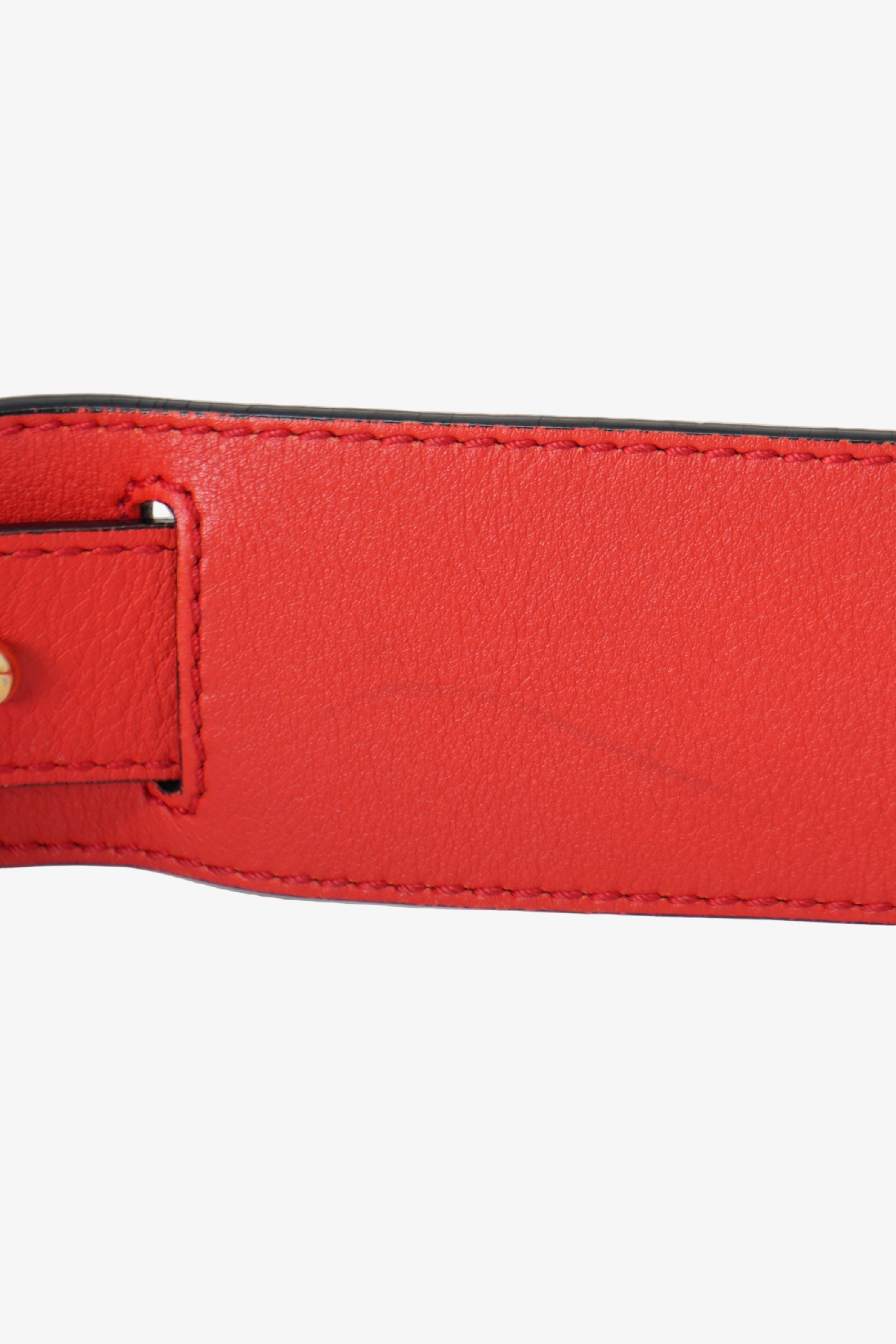 Loewe Calfskin Medium Puzzle Bag Red