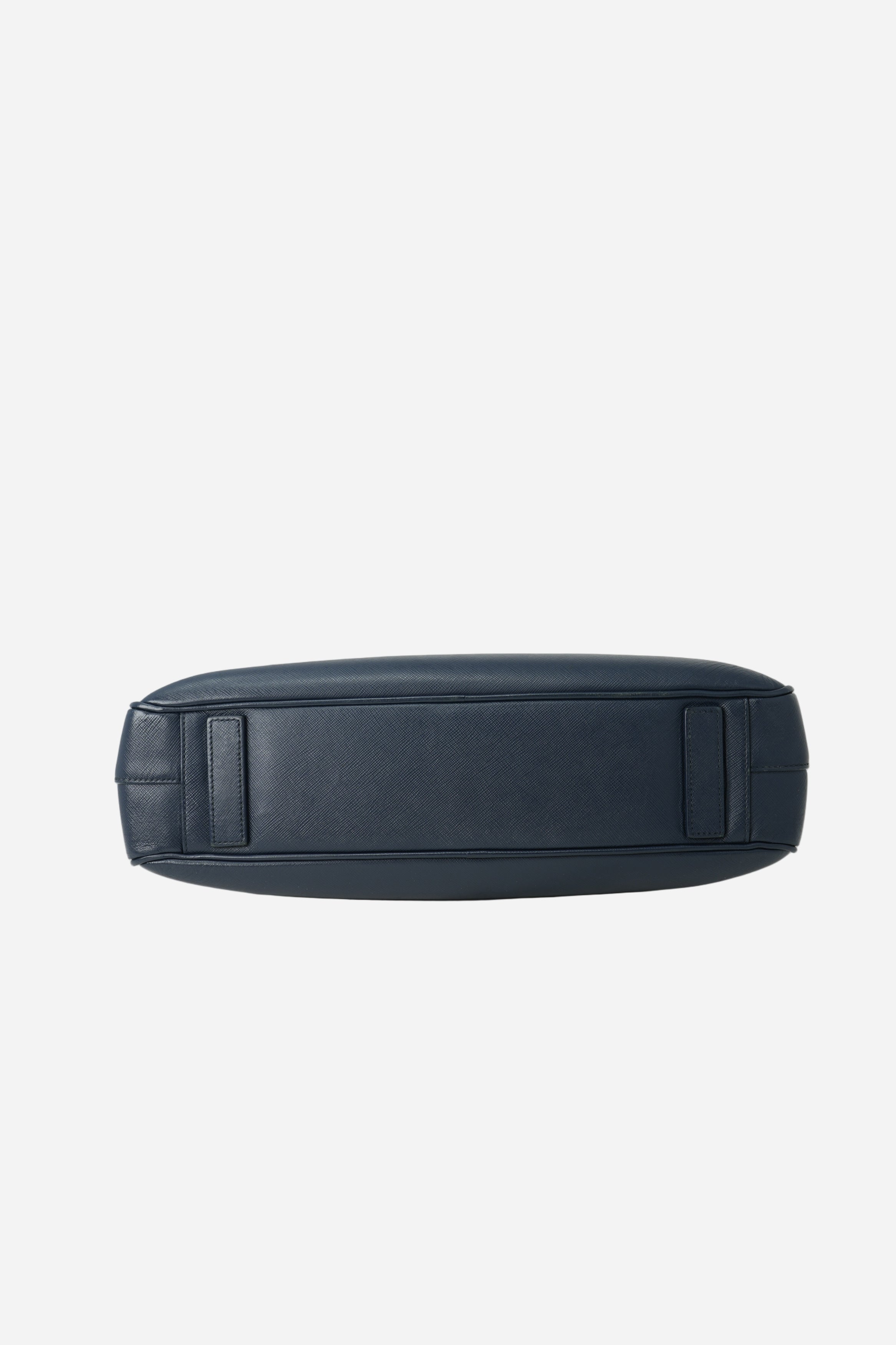 Prada Saffiano Leather Work Bag Navy
