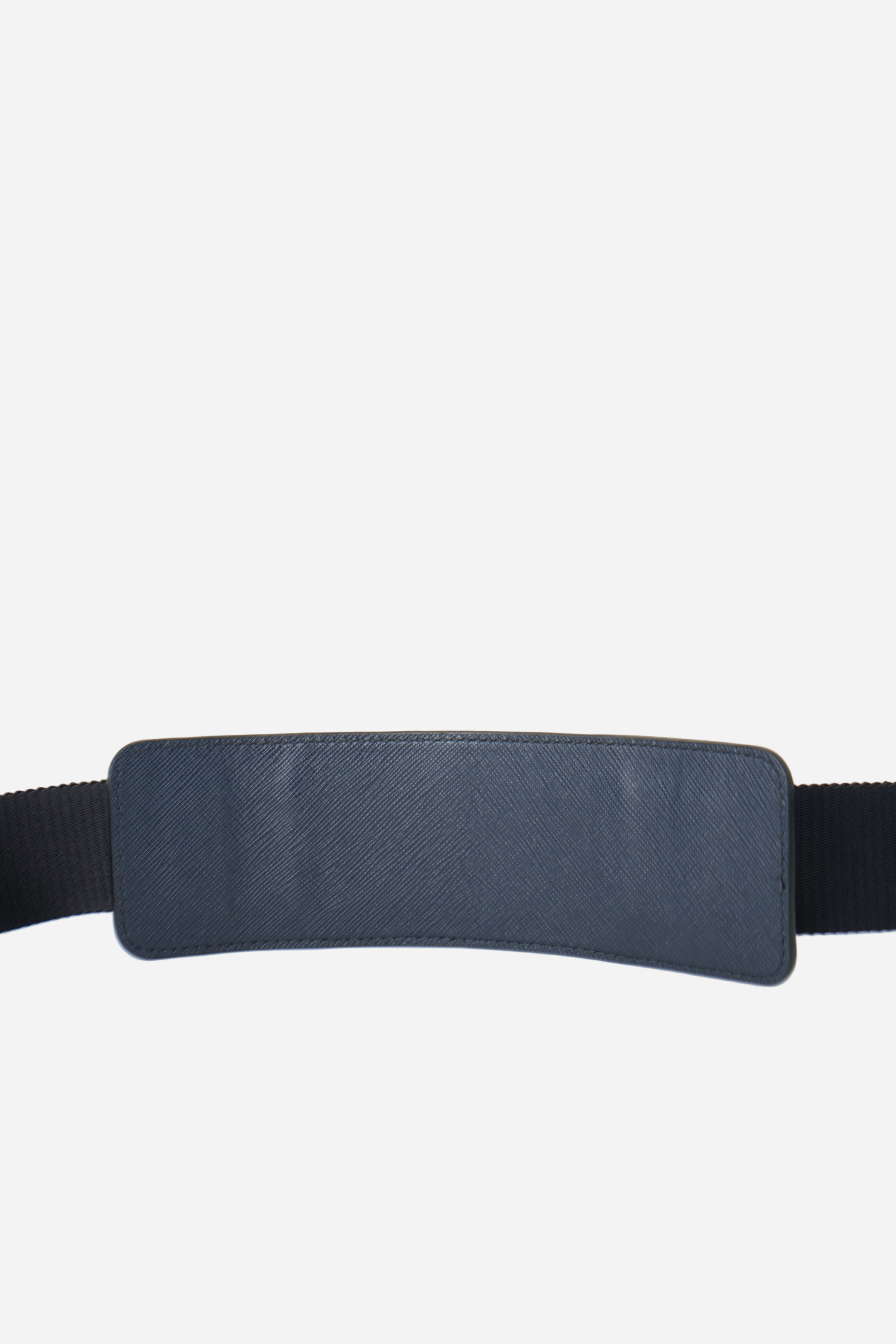 Prada Saffiano Leather Work Bag Navy