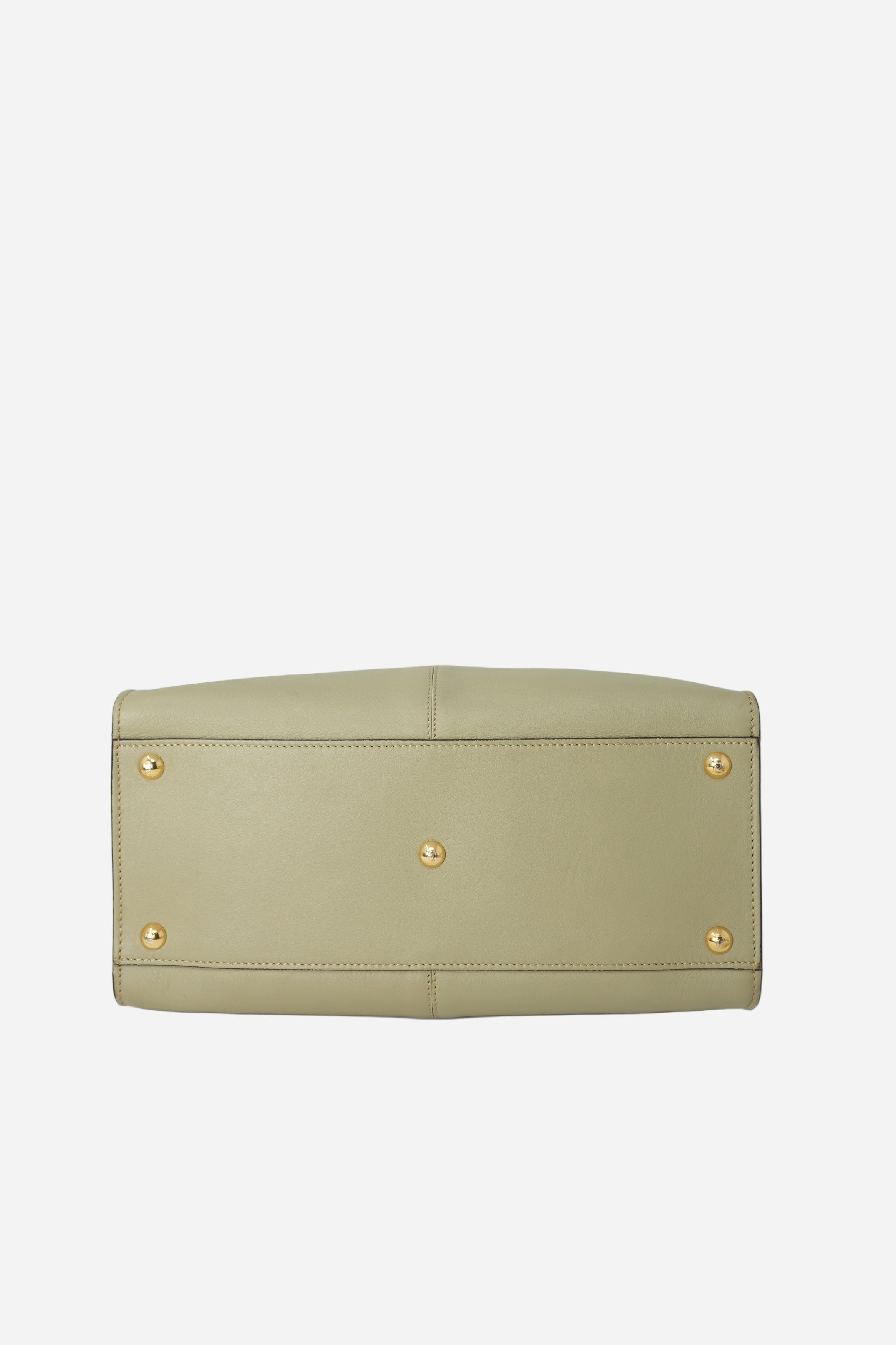 Fendi Vitello Seta Medium Peekaboo X-Lite Mandorlo
